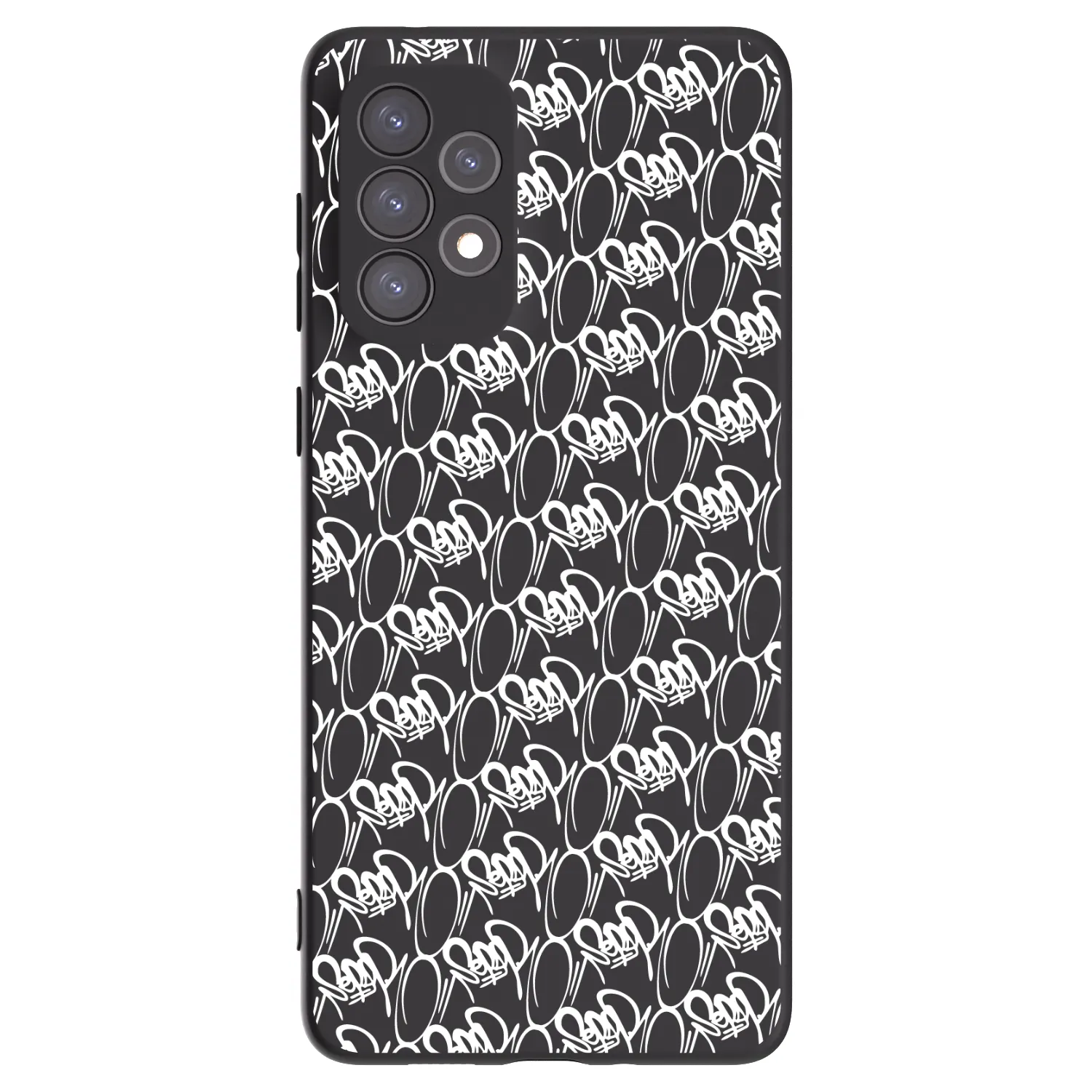 Picasee silikónový čierny obal pre Samsung Galaxy A73 5G - Separ - White On Black 2