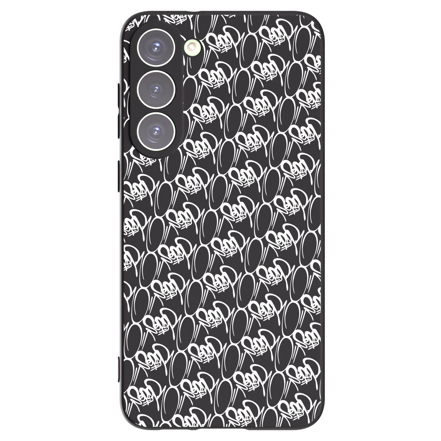 Picasee silikónový čierny obal pre Samsung Galaxy S23+ 5G - Separ - White On Black 2