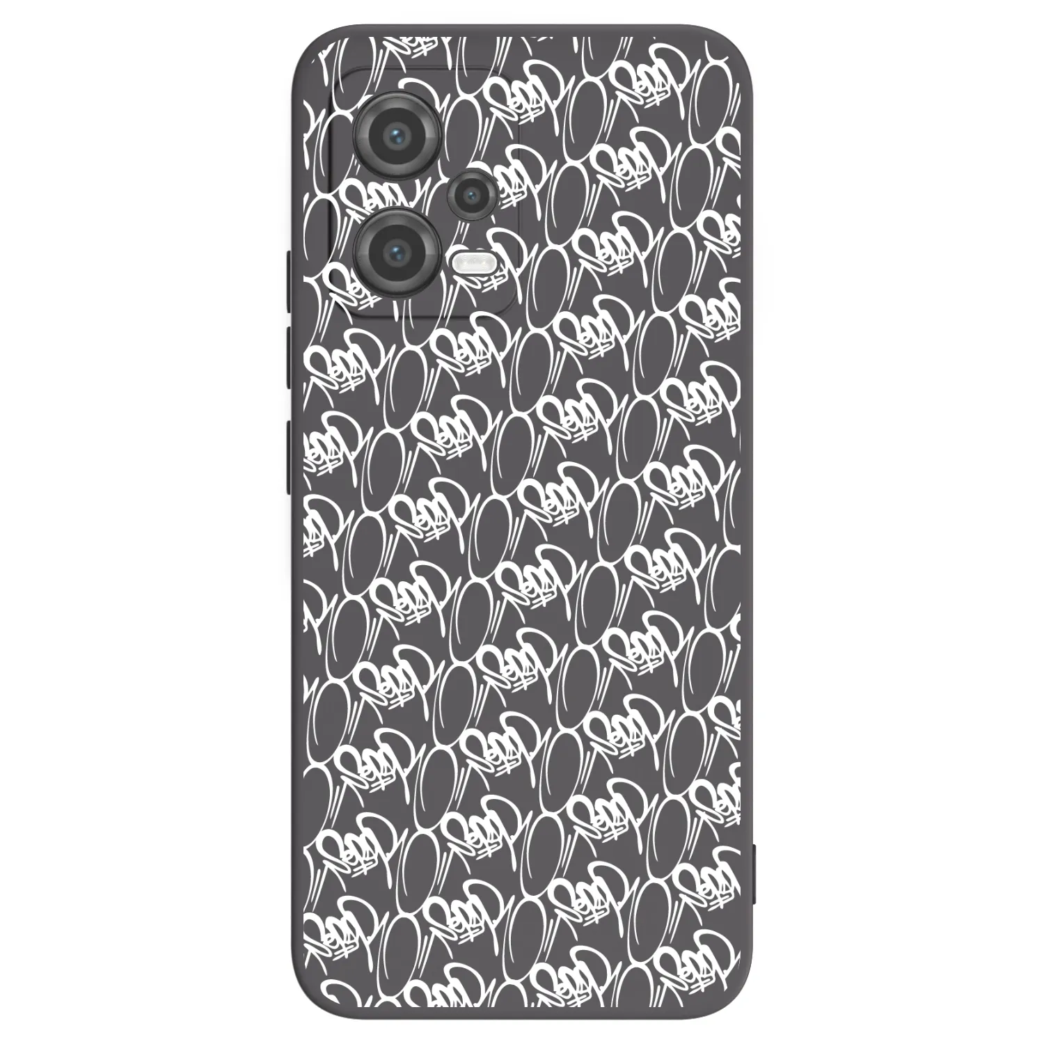 Picasee silikónový čierny obal pre Xiaomi Poco X5 - Separ - White On Black 2