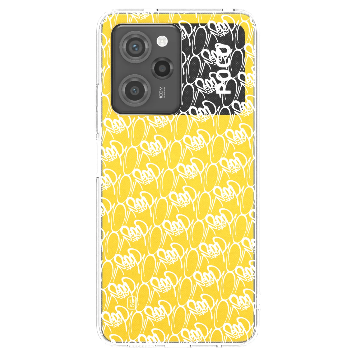 Picasee silikónový čierny obal pre Xiaomi Poco X5 Pro - Separ - White On Black 2