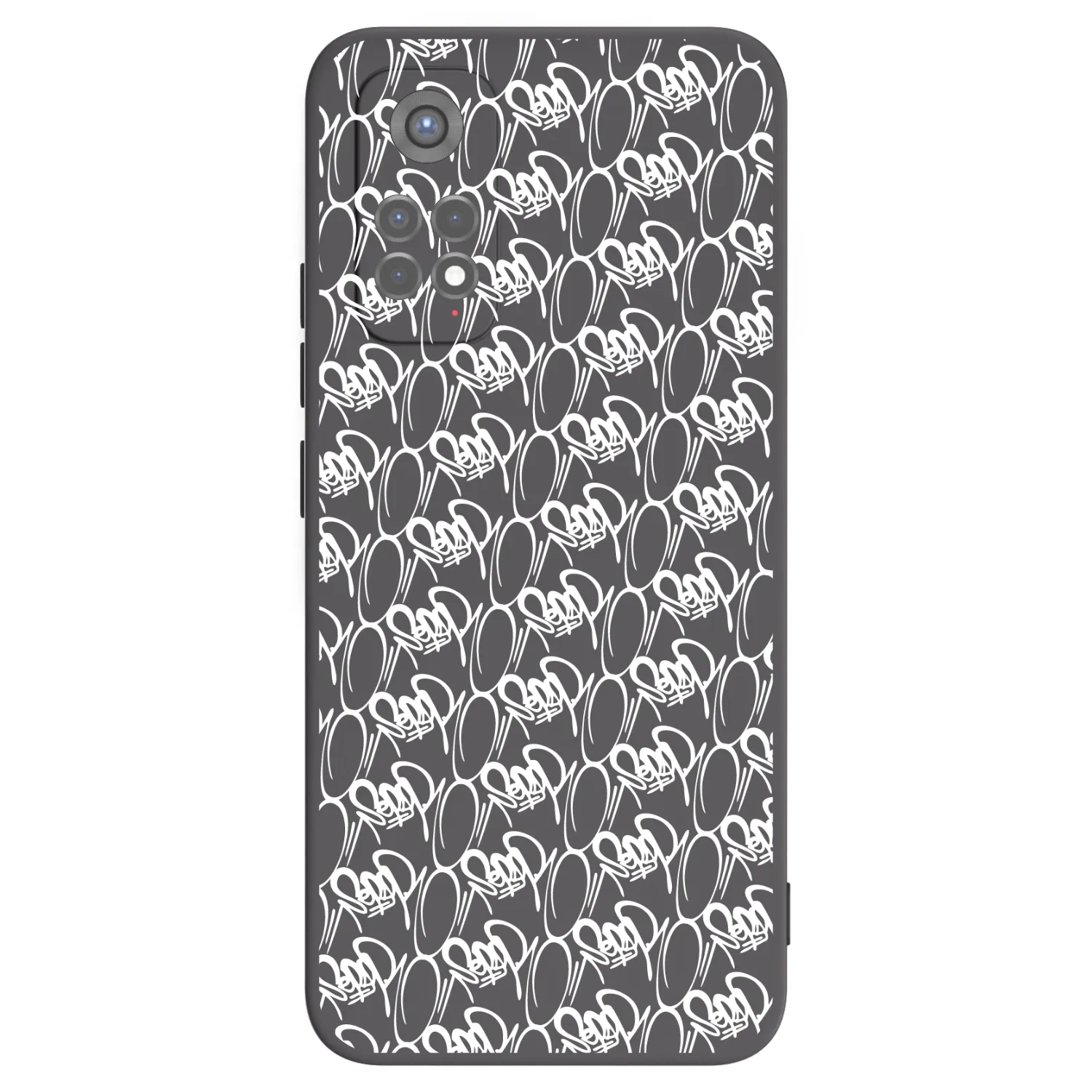 Picasee silikónový čierny obal pre Xiaomi Redmi Note 11S 5G - Separ - White On Black 2