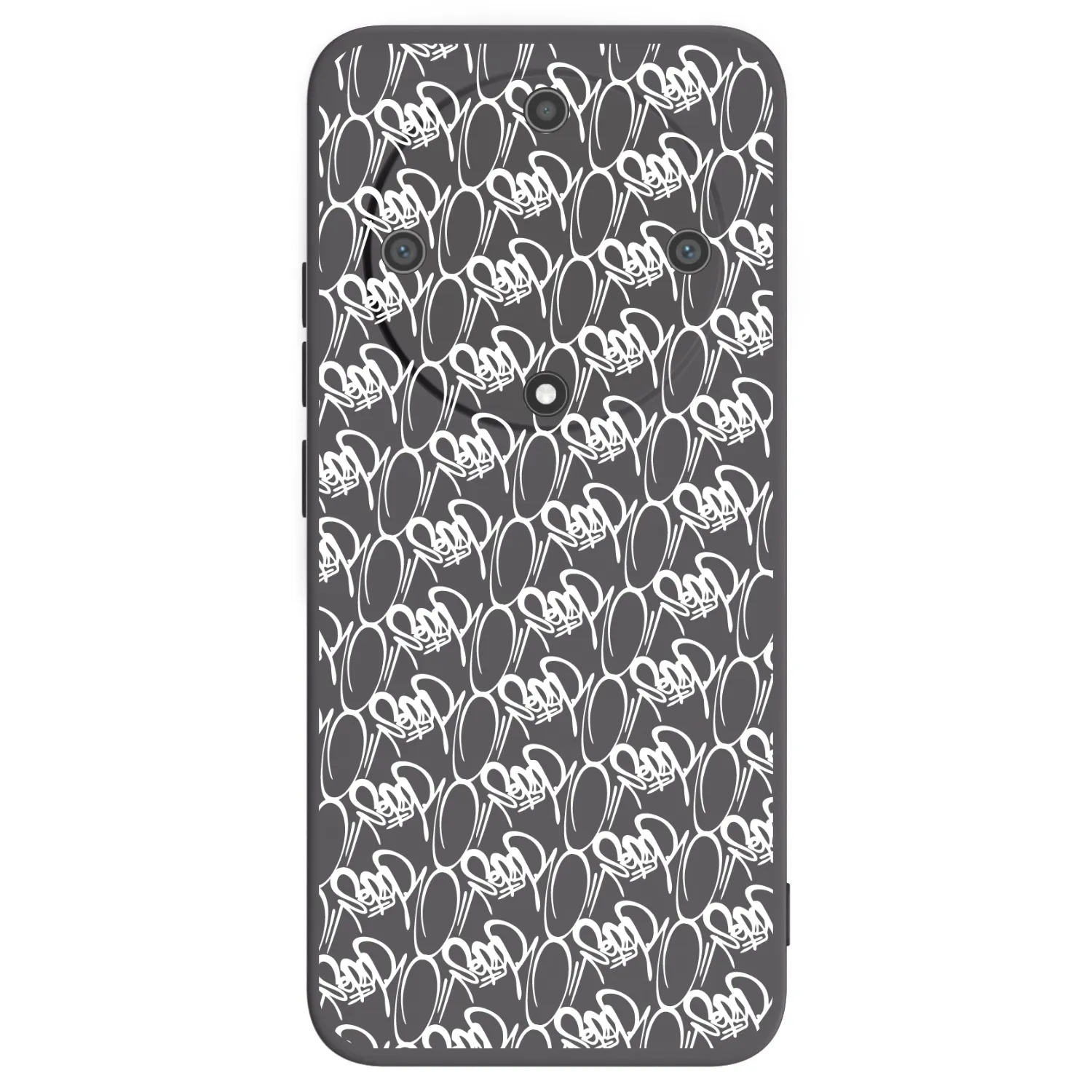 Picasee silikónový čierny obal pre Honor Magic5 Lite 5G - Separ - White On Black 2