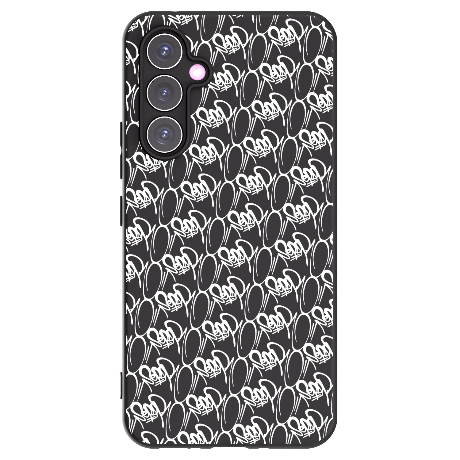Picasee silikónový čierny obal pre Samsung Galaxy A54 5G A546B - Separ - White On Black 2