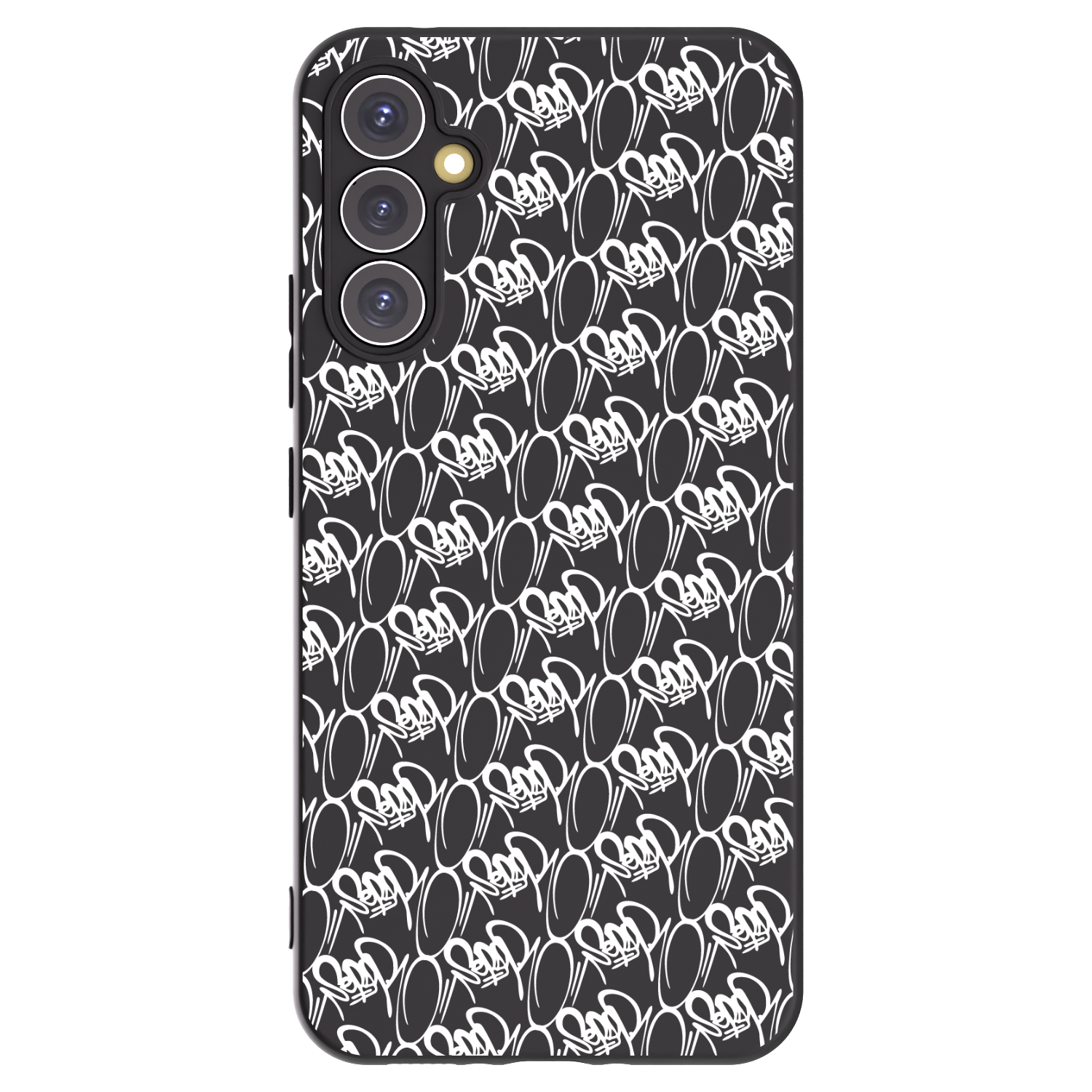 Picasee silikónový čierny obal pre Samsung Galaxy A34 5G A346B - Separ - White On Black 2