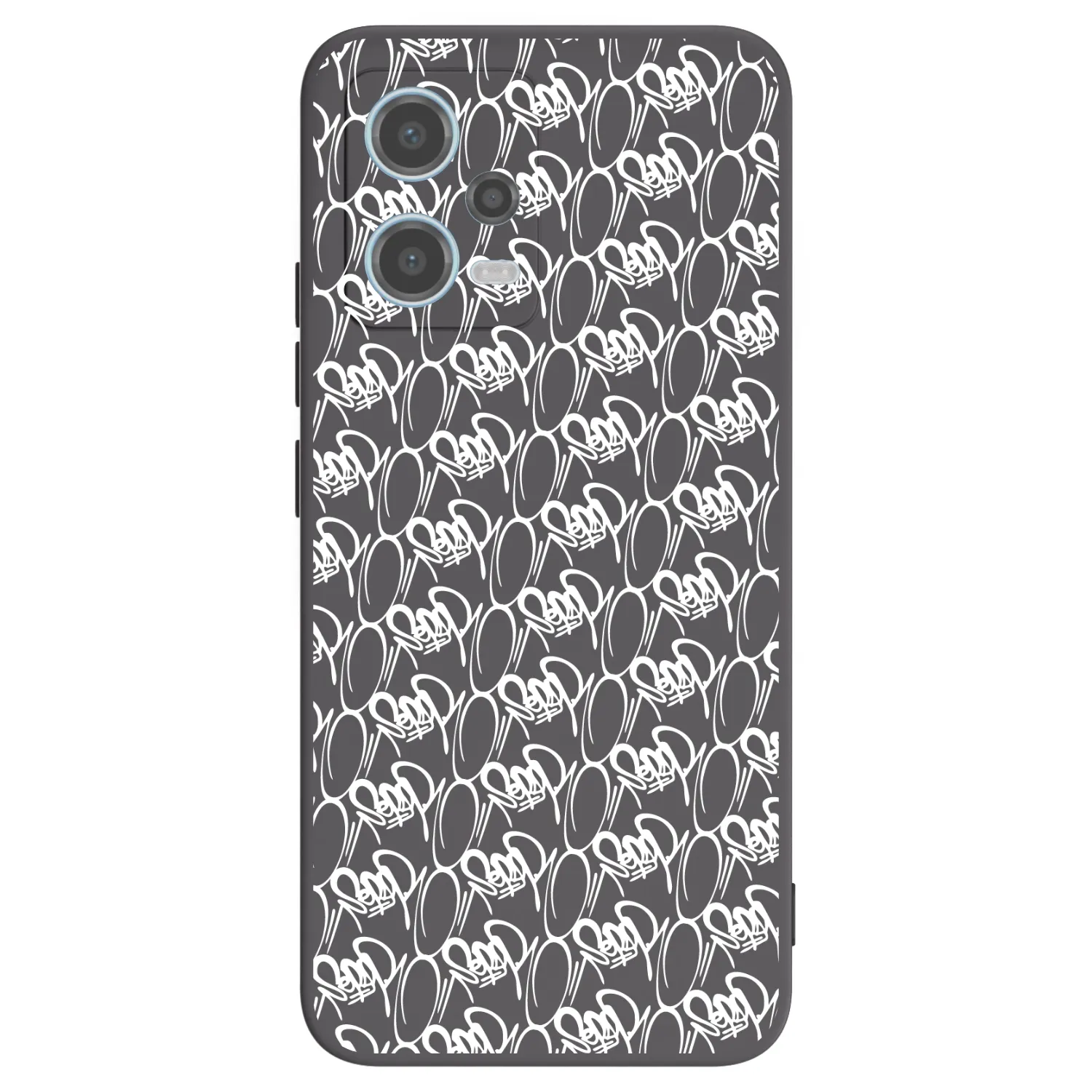 Picasee silikónový čierny obal pre Xiaomi Redmi Note 12 5G - Separ - White On Black 2