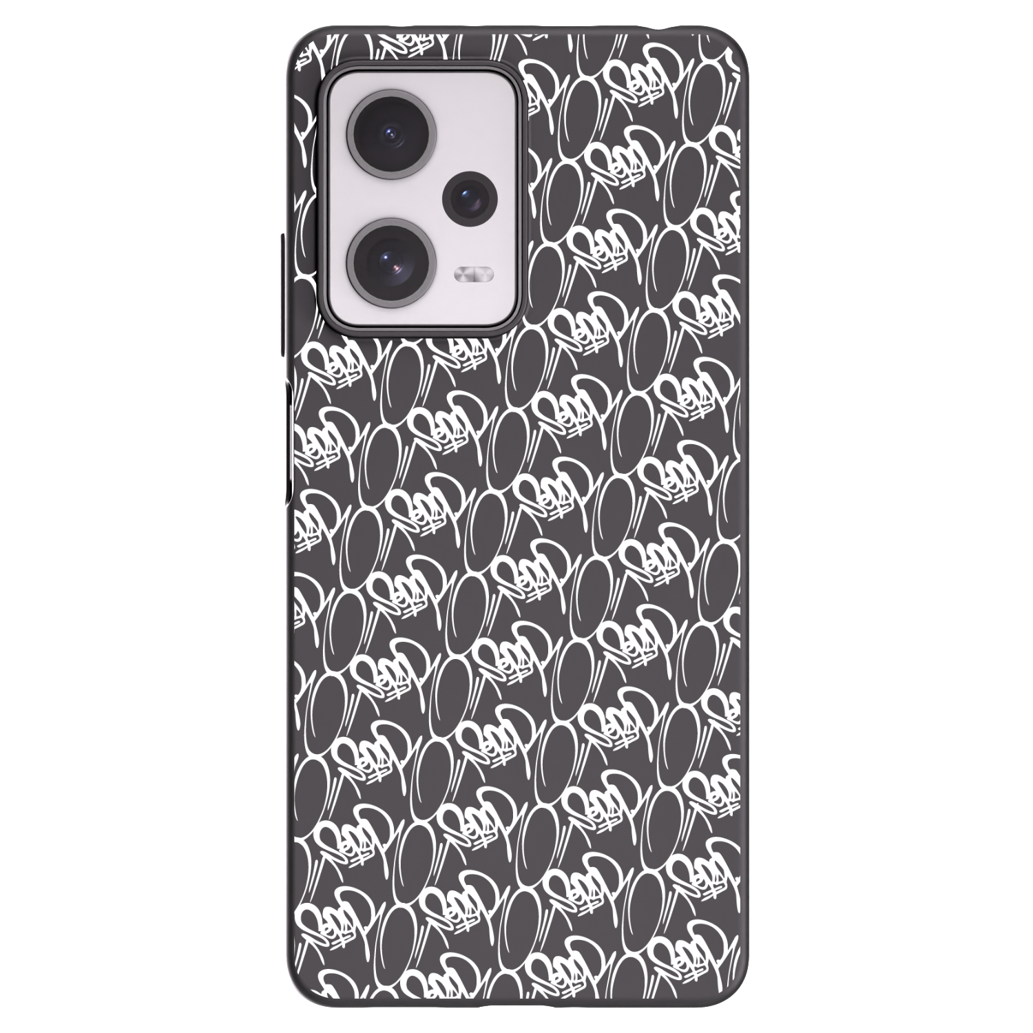 Picasee silikónový čierny obal pre Xiaomi Redmi Note 12 Pro+ 5G - Separ - White On Black 2