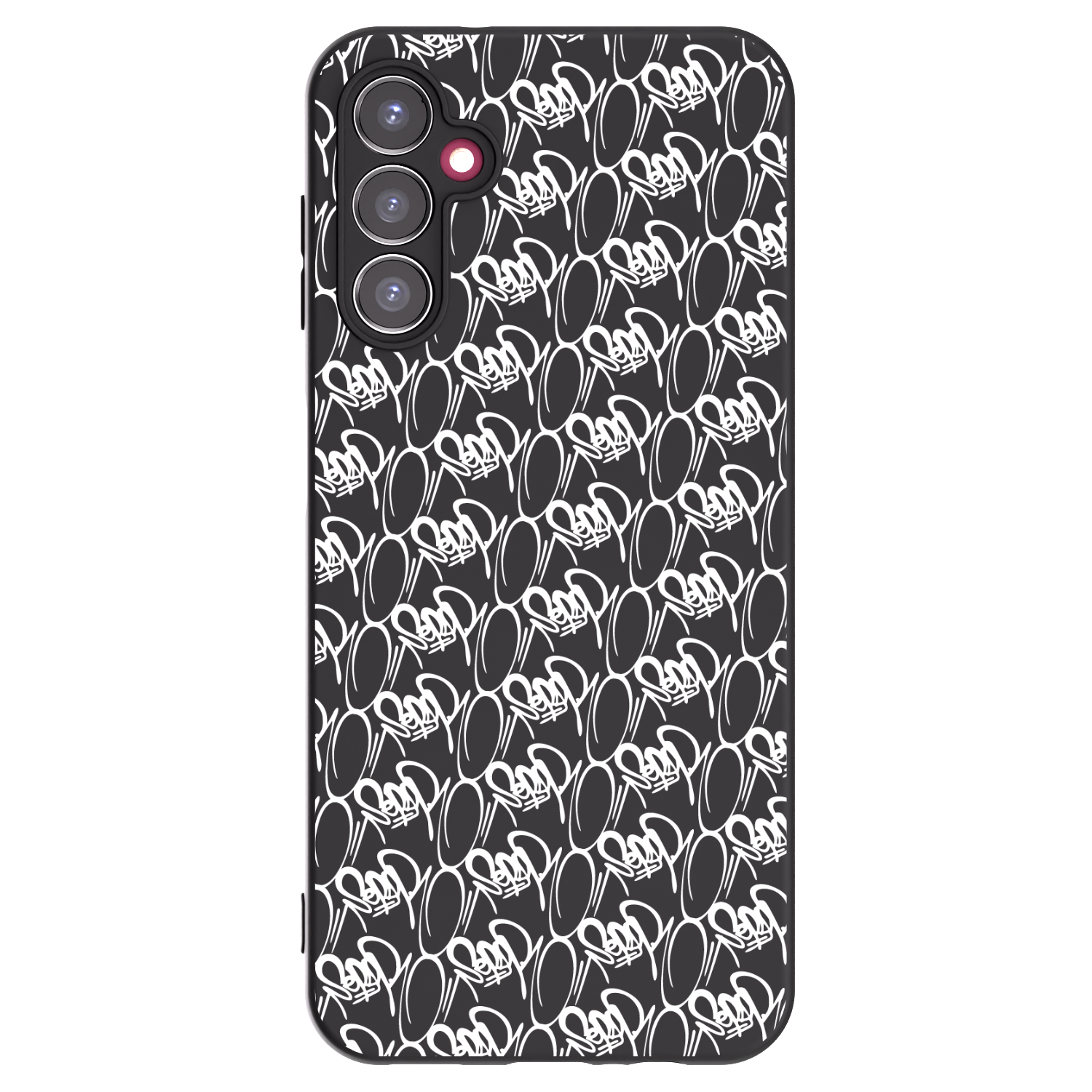Picasee silikónový čierny obal pre Samsung Galaxy A14 4G A145R - Separ - White On Black 2