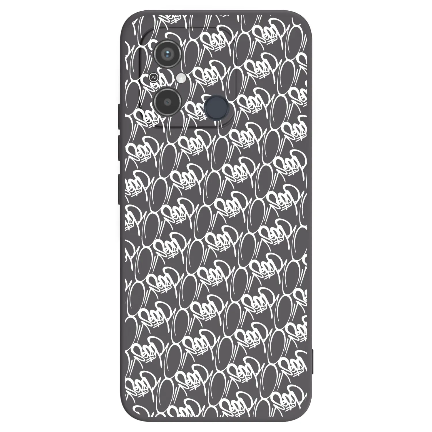 Picasee silikónový čierny obal pre Xiaomi Redmi 12C - Separ - White On Black 2