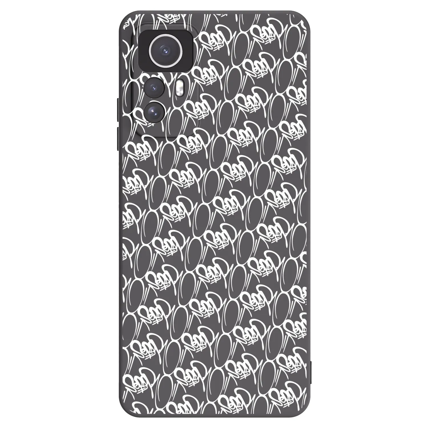 Picasee silikónový čierny obal pre Xiaomi Redmi Note 12S - Separ - White On Black 2