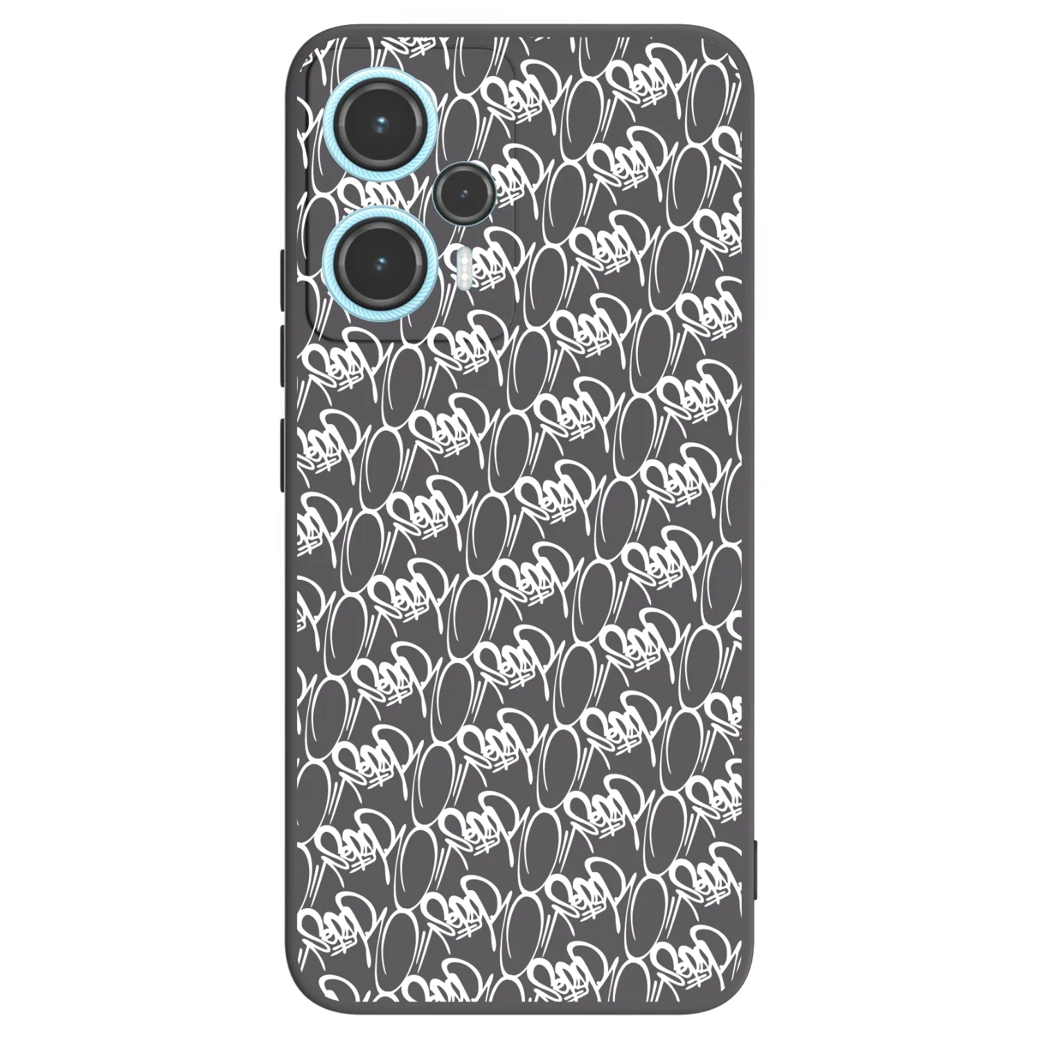Picasee silikónový čierny obal pre Xiaomi Poco F5 - Separ - White On Black 2