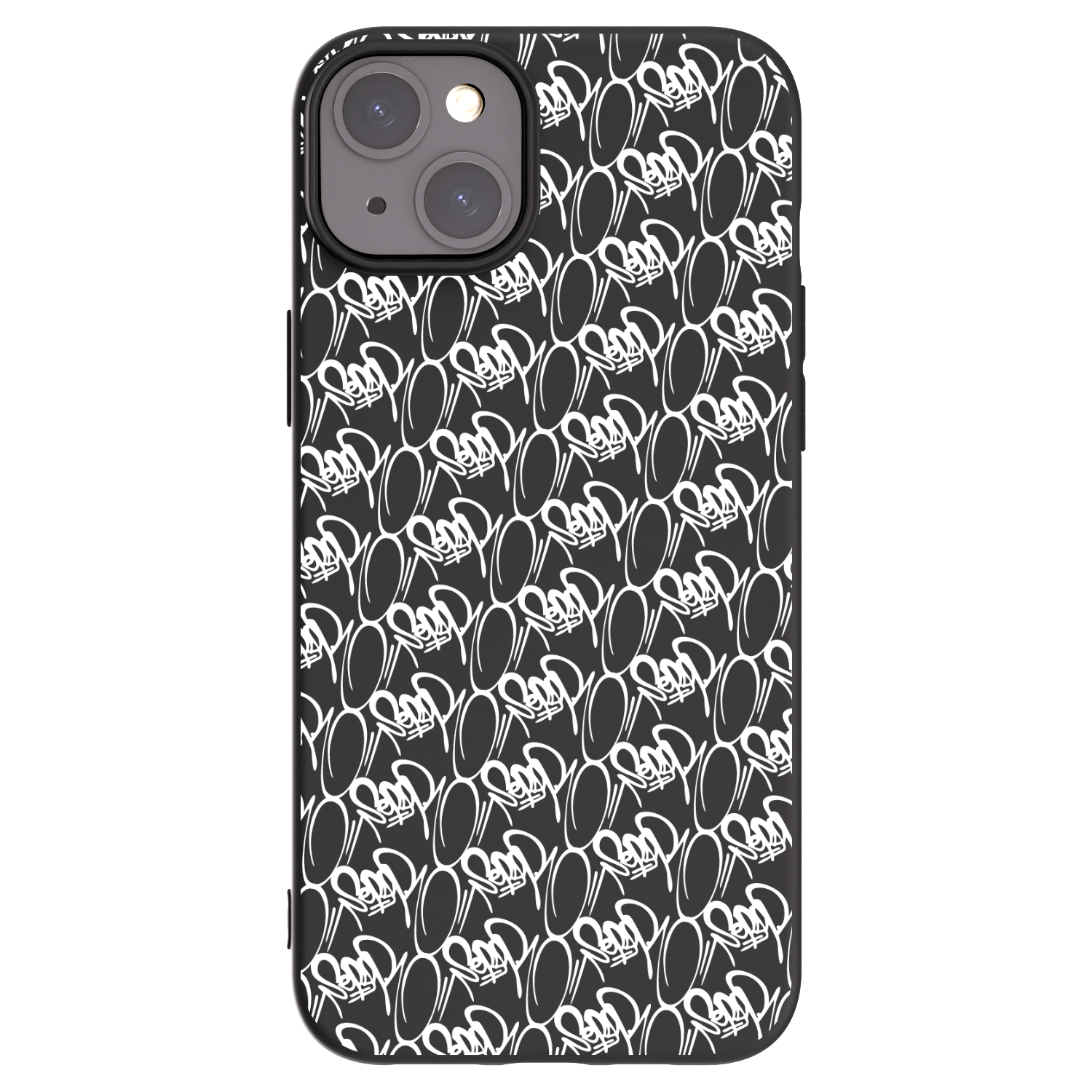 Picasee silikónový čierny obal pre Apple iPhone 15 Plus - Separ - White On Black 2