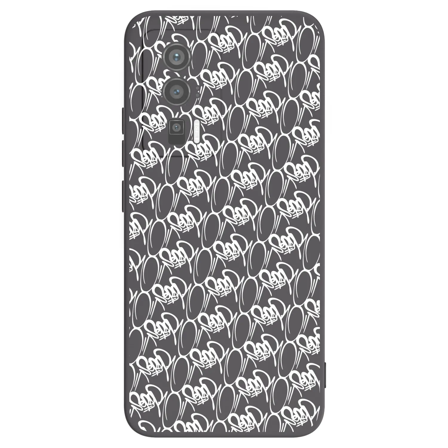 Picasee silikónový čierny obal pre Xiaomi Poco F5 Pro 5G - Separ - White On Black 2