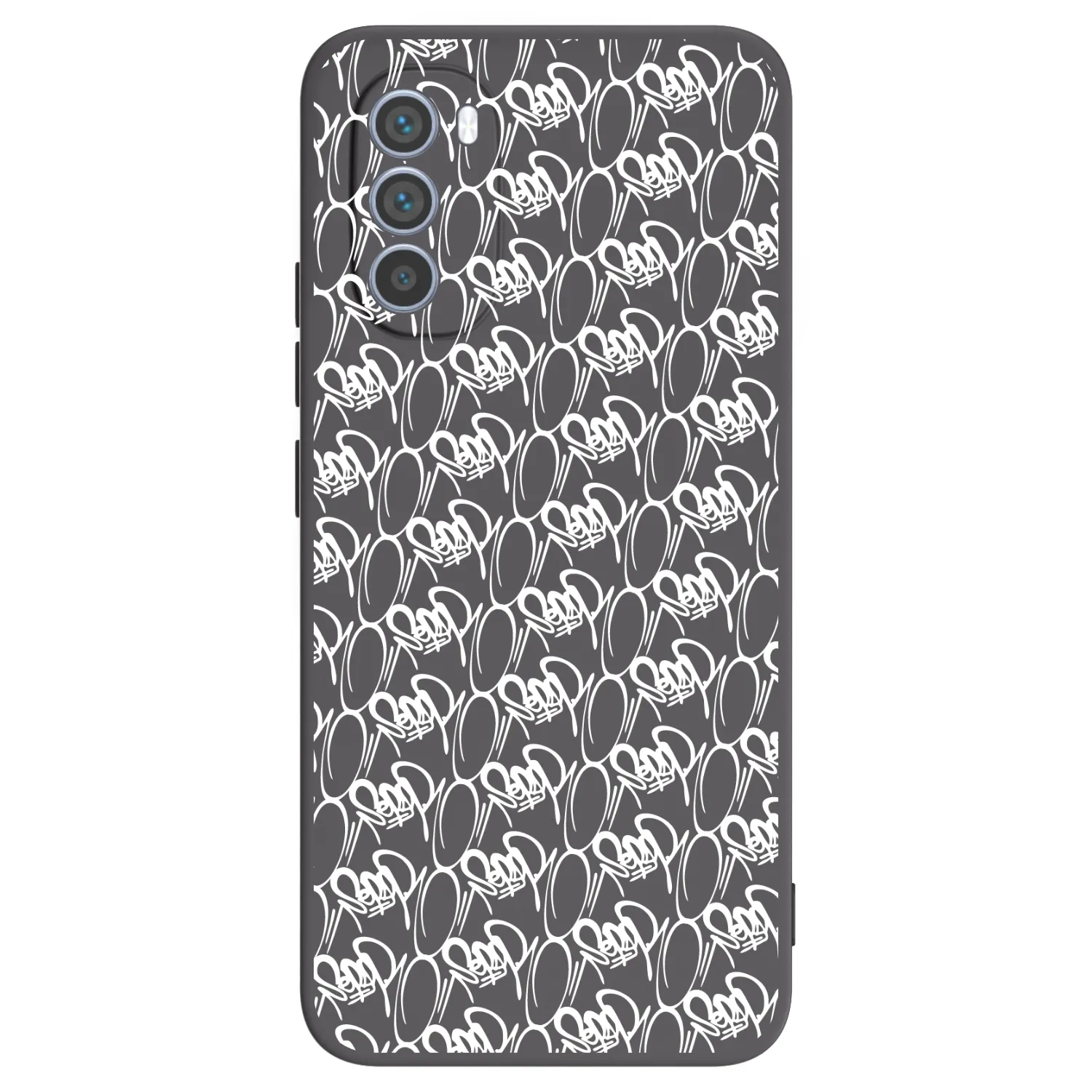 Picasee silikónový čierny obal pre Motorola Moto G62 - Separ - White On Black 2