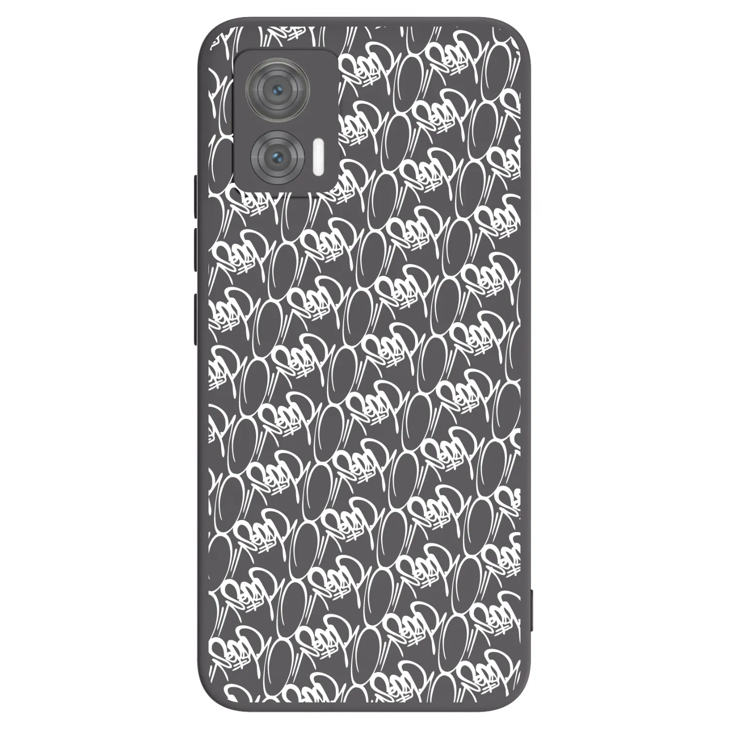 Picasee silikónový čierny obal pre Motorola Edge 30 Neo - Separ - White On Black 2