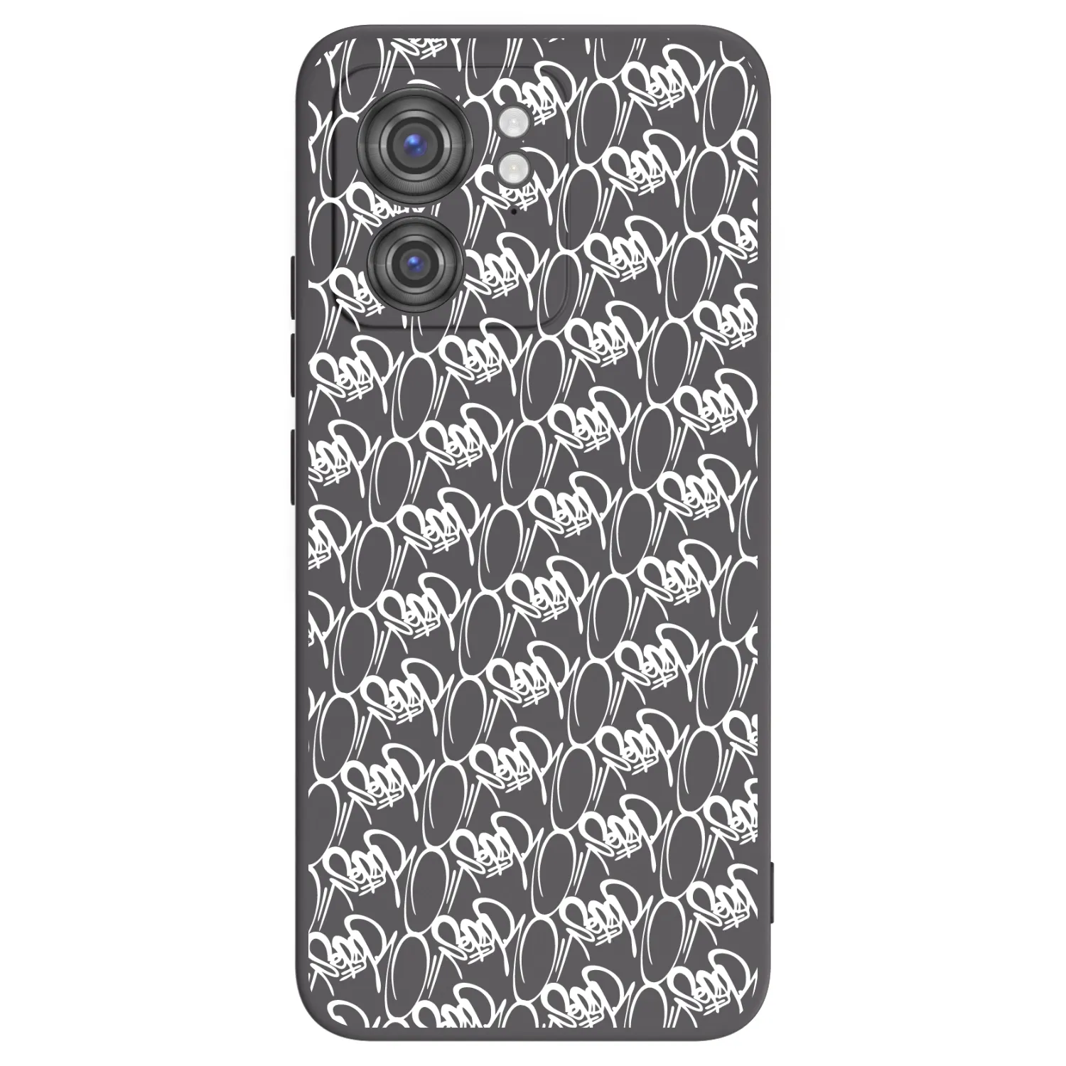 Picasee silikónový čierny obal pre Motorola Edge 40 - Separ - White On Black 2