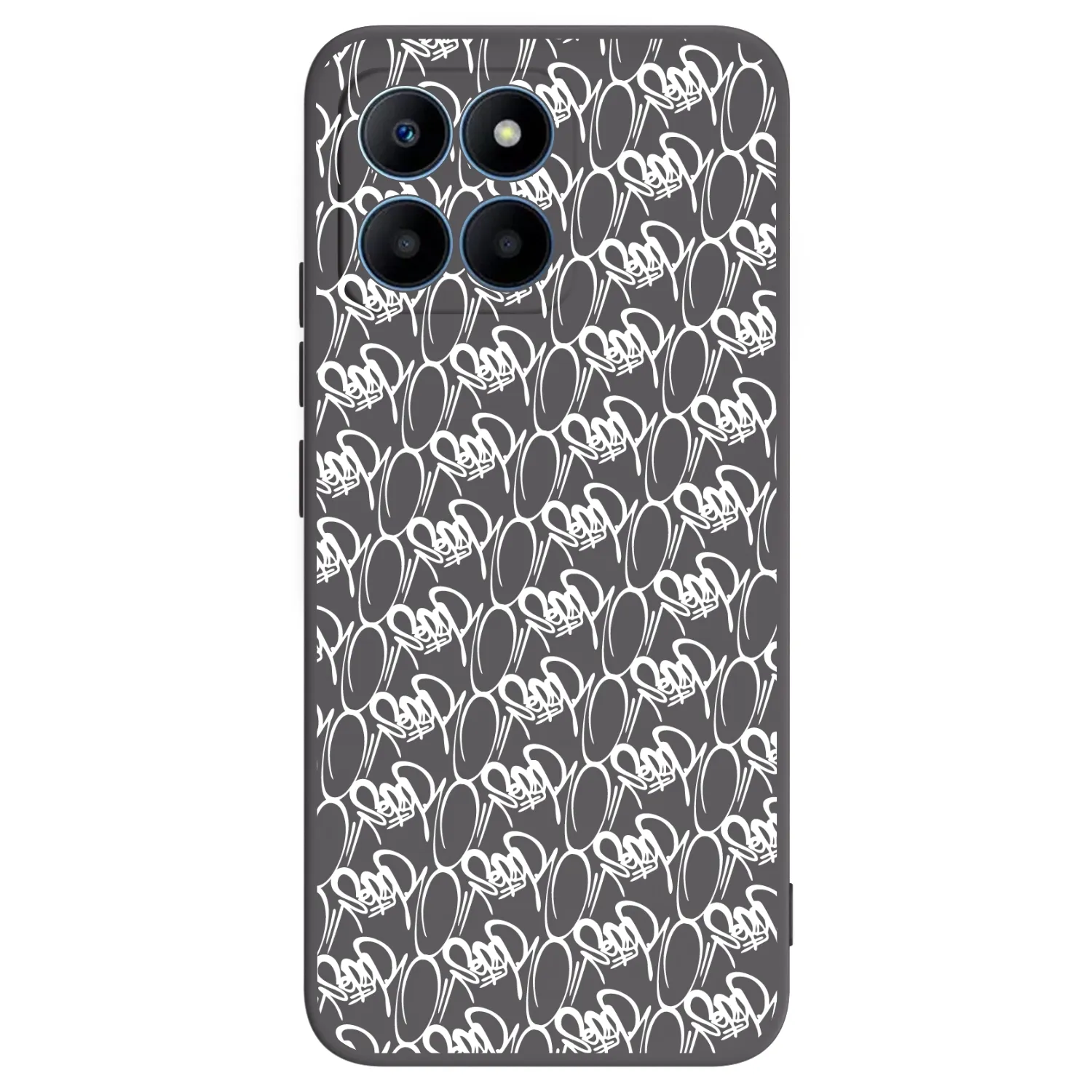 Picasee silikónový čierny obal pre Honor 70 Lite - Separ - White On Black 2