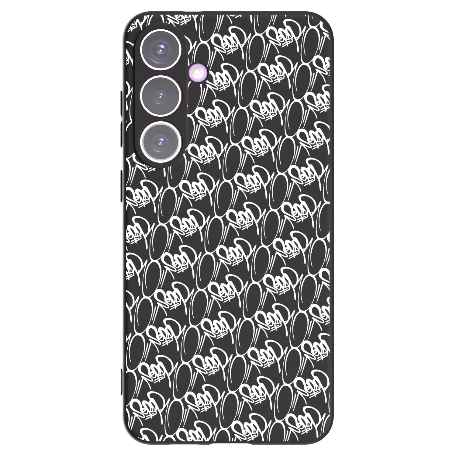 Picasee silikónový čierny obal pre Samsung Galaxy S24+ S926B 5G - Separ - White On Black 2