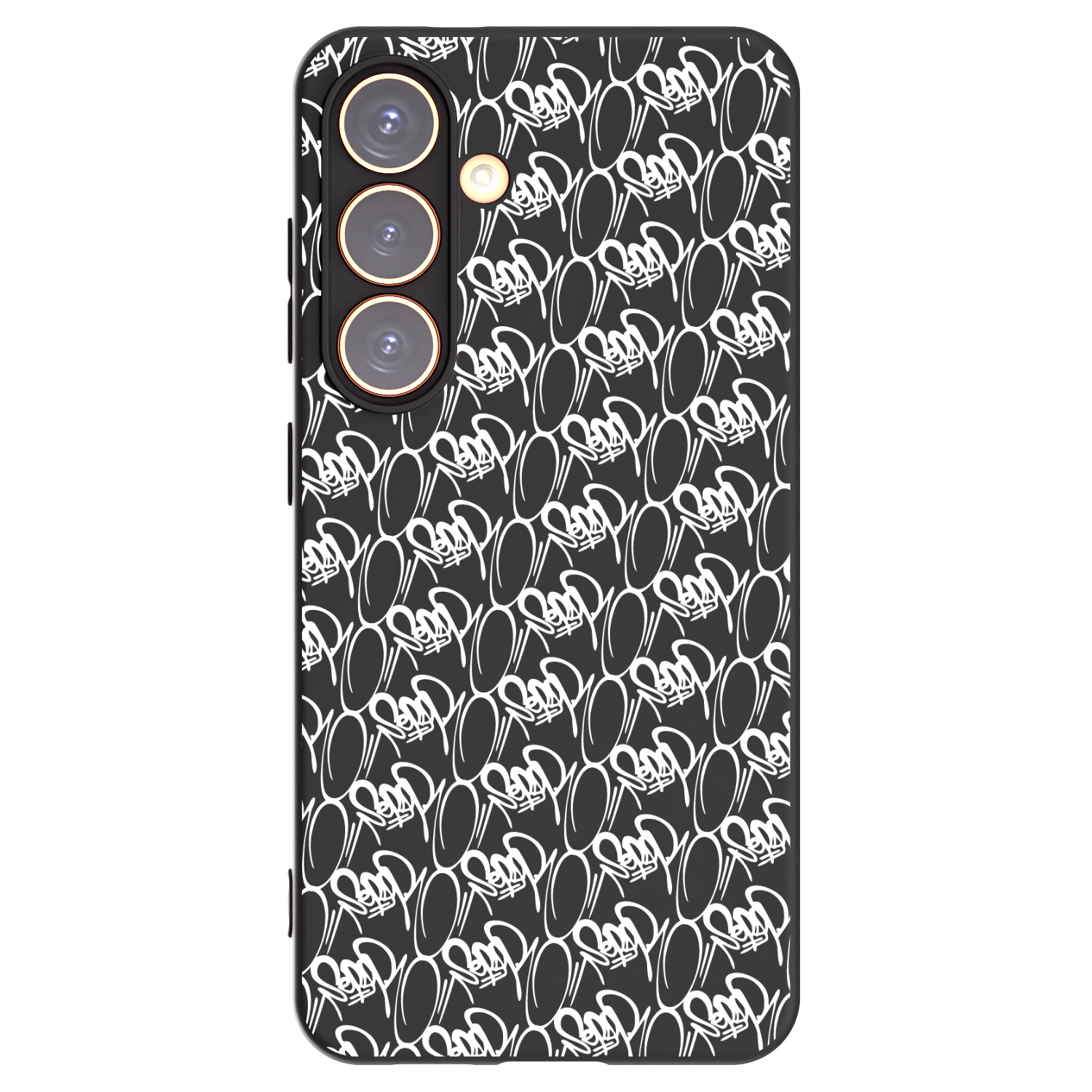 Picasee silikónový čierny obal pre Samsung Galaxy S24 S921B 5G - Separ - White On Black 2