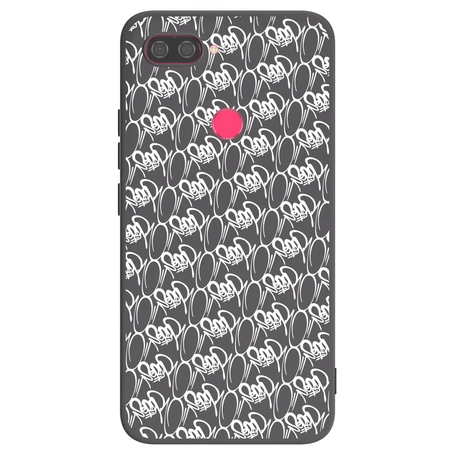 Picasee silikónový čierny obal pre Xiaomi Mi 8 Lite - Separ - White On Black 2
