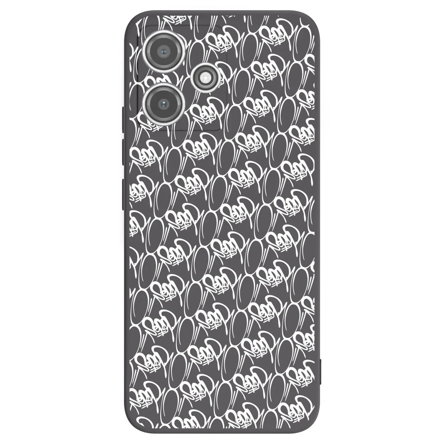Picasee silikónový čierny obal pre Xiaomi Redmi 12 5G - Separ - White On Black 2