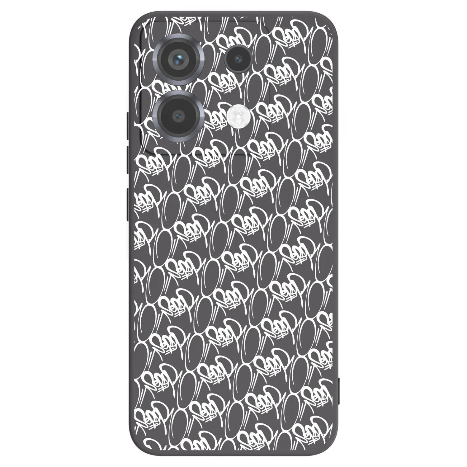 Picasee silikónový čierny obal pre Xiaomi Poco X6 - Separ - White On Black 2