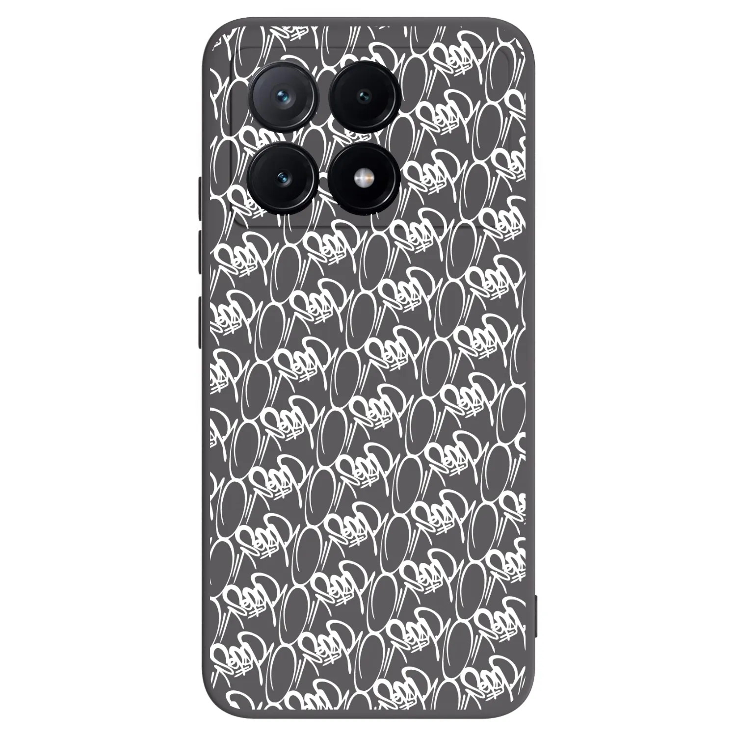 Picasee silikónový čierny obal pre Xiaomi Poco X6 Pro - Separ - White On Black 2