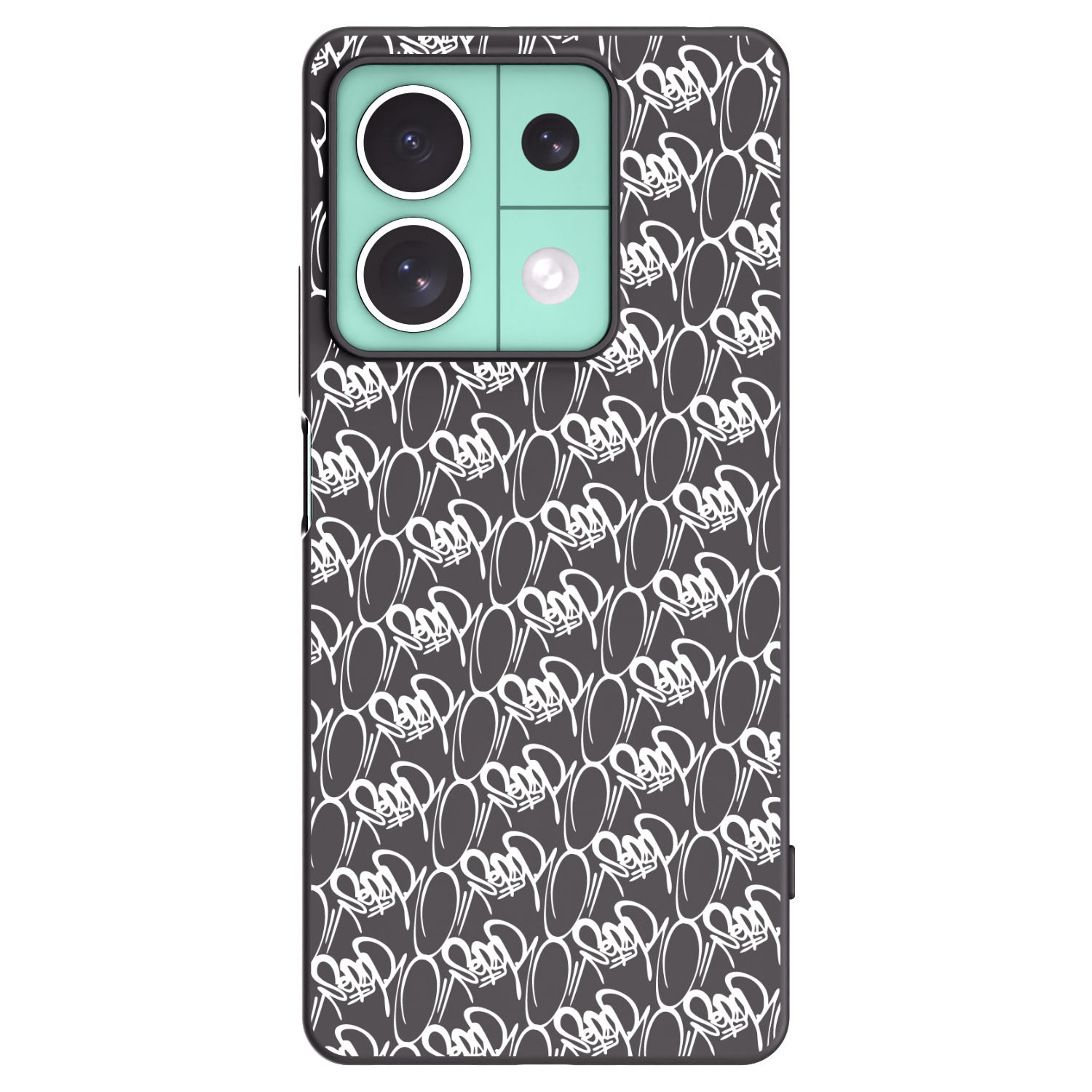 Picasee silikónový čierny obal pre Xiaomi Redmi Note 13 5G - Separ - White On Black 2