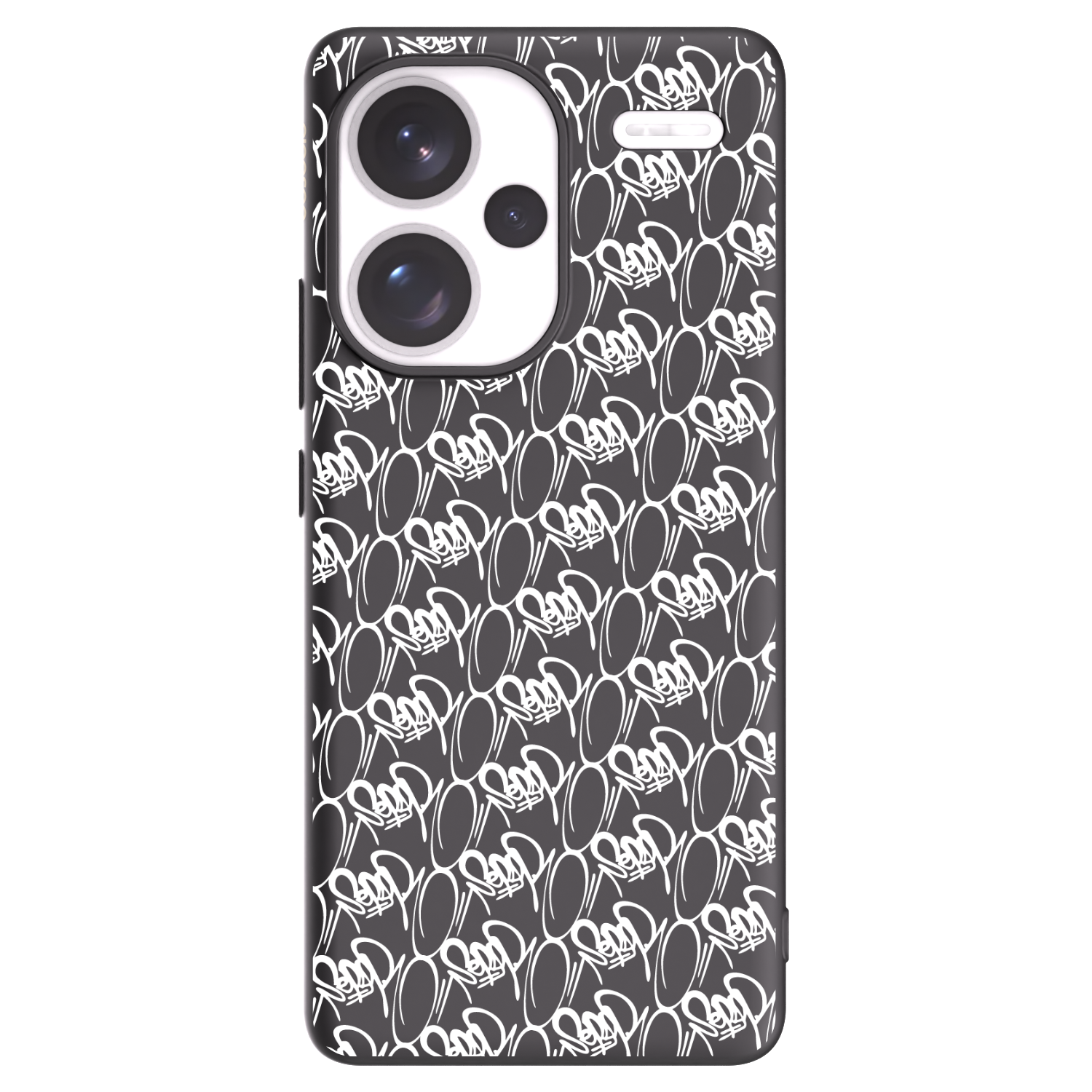 Picasee silikónový čierny obal pre Xiaomi Redmi Note 13 Pro+ 5G - Separ - White On Black 2