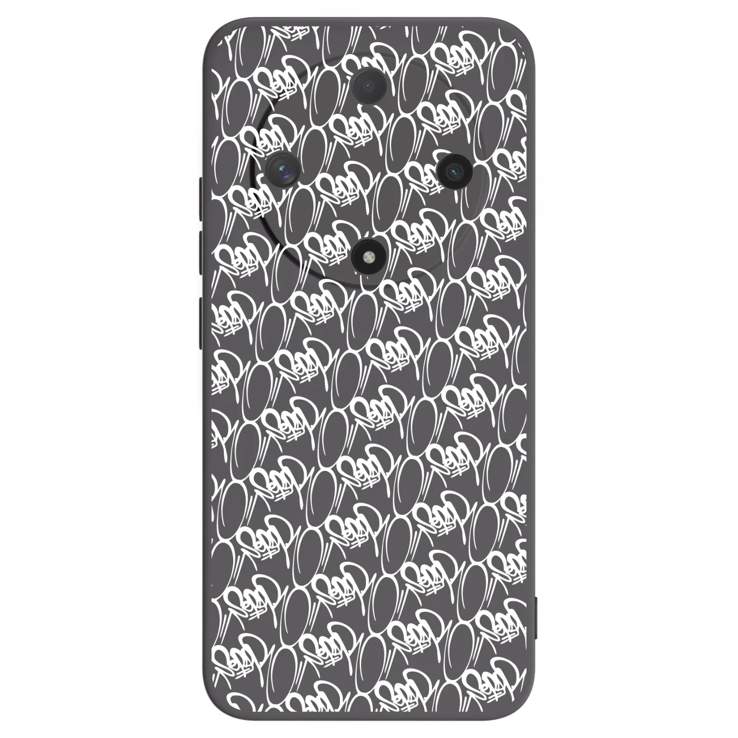 Picasee silikónový čierny obal pre Honor Magic6 Lite 5G - Separ - White On Black 2