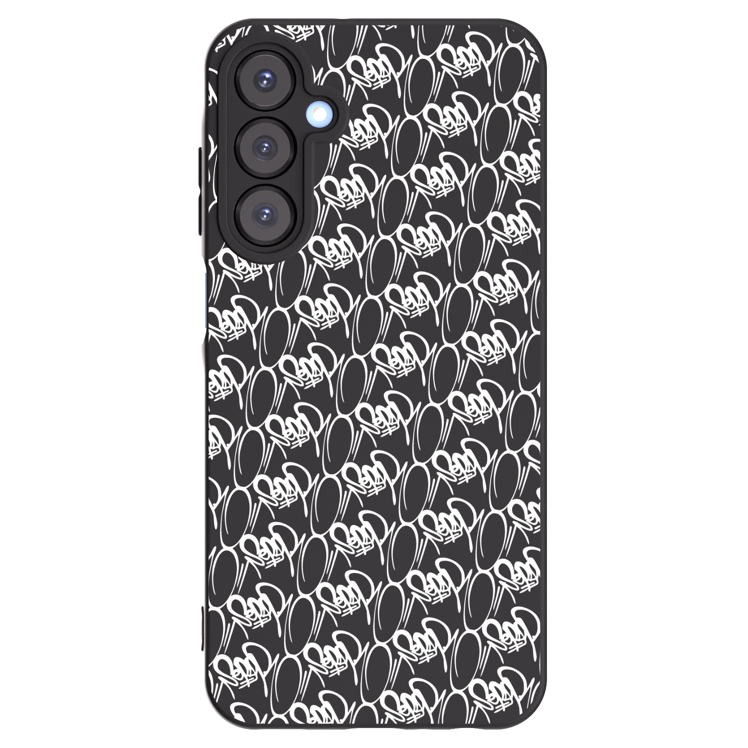 Picasee silikónový čierny obal pre Samsung Galaxy A25 A256B 5G - Separ - White On Black 2