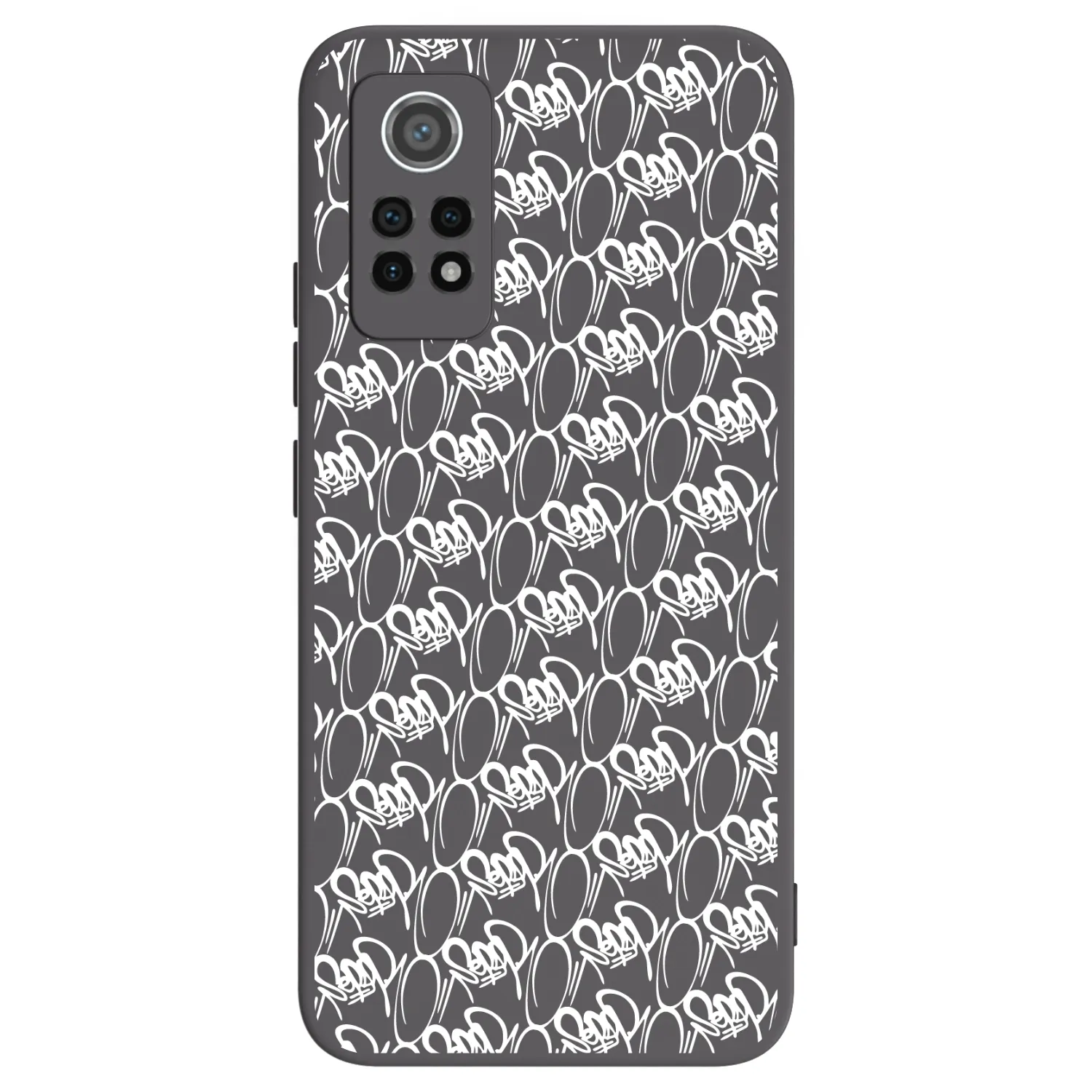 Picasee silikónový čierny obal pre Xiaomi Redmi Note 12 Pro 4G - Separ - White On Black 2