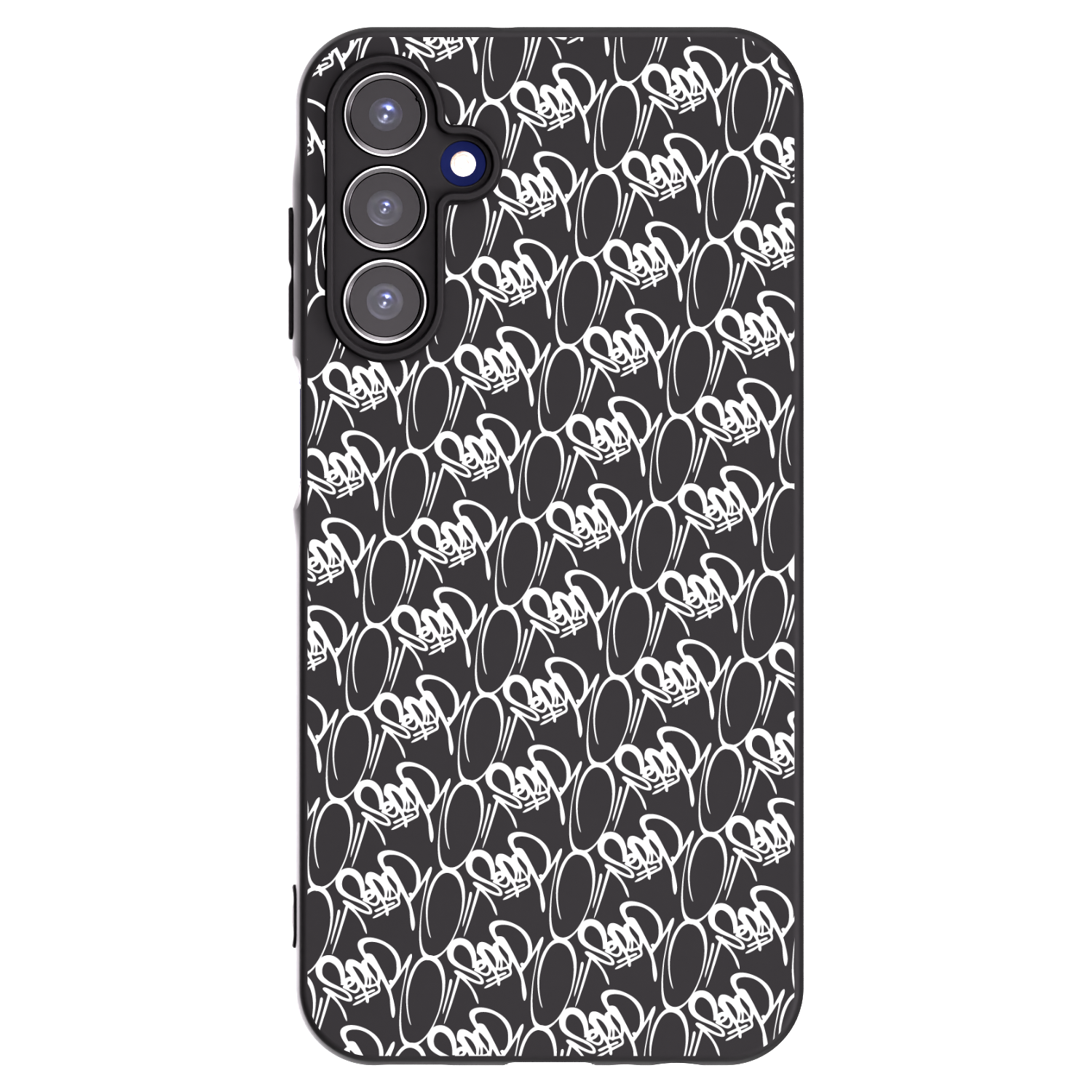 Picasee silikónový čierny obal pre Samsung Galaxy A15 A155F 4G - Separ - White On Black 2