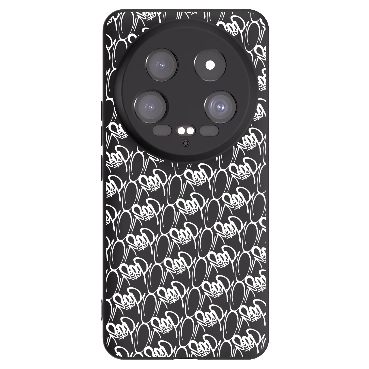 Picasee silikónový čierny obal pre Xiaomi 14 Ultra - Separ - White On Black 2