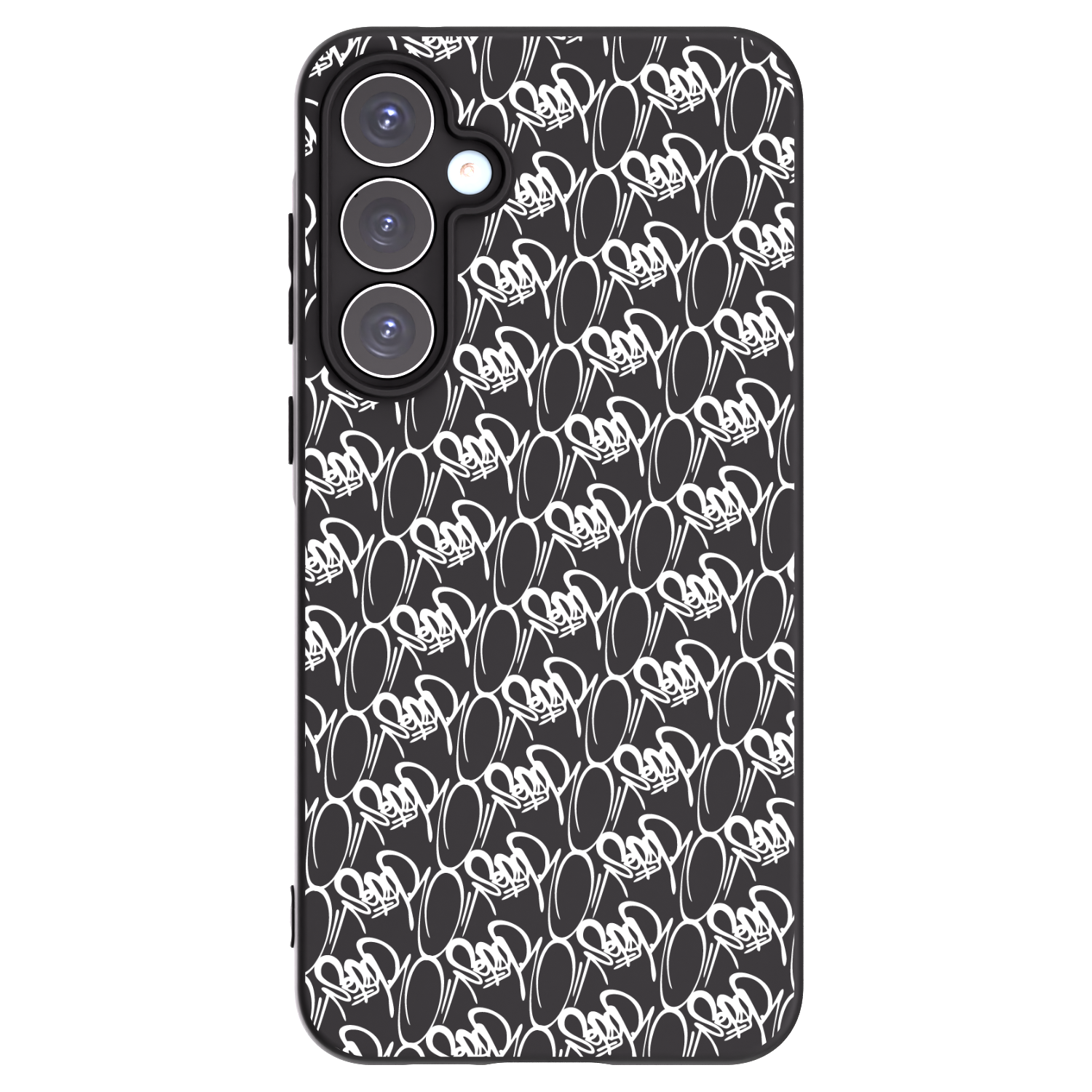 Picasee silikónový čierny obal pre Samsung Galaxy A55 5G A556B - Separ - White On Black 2