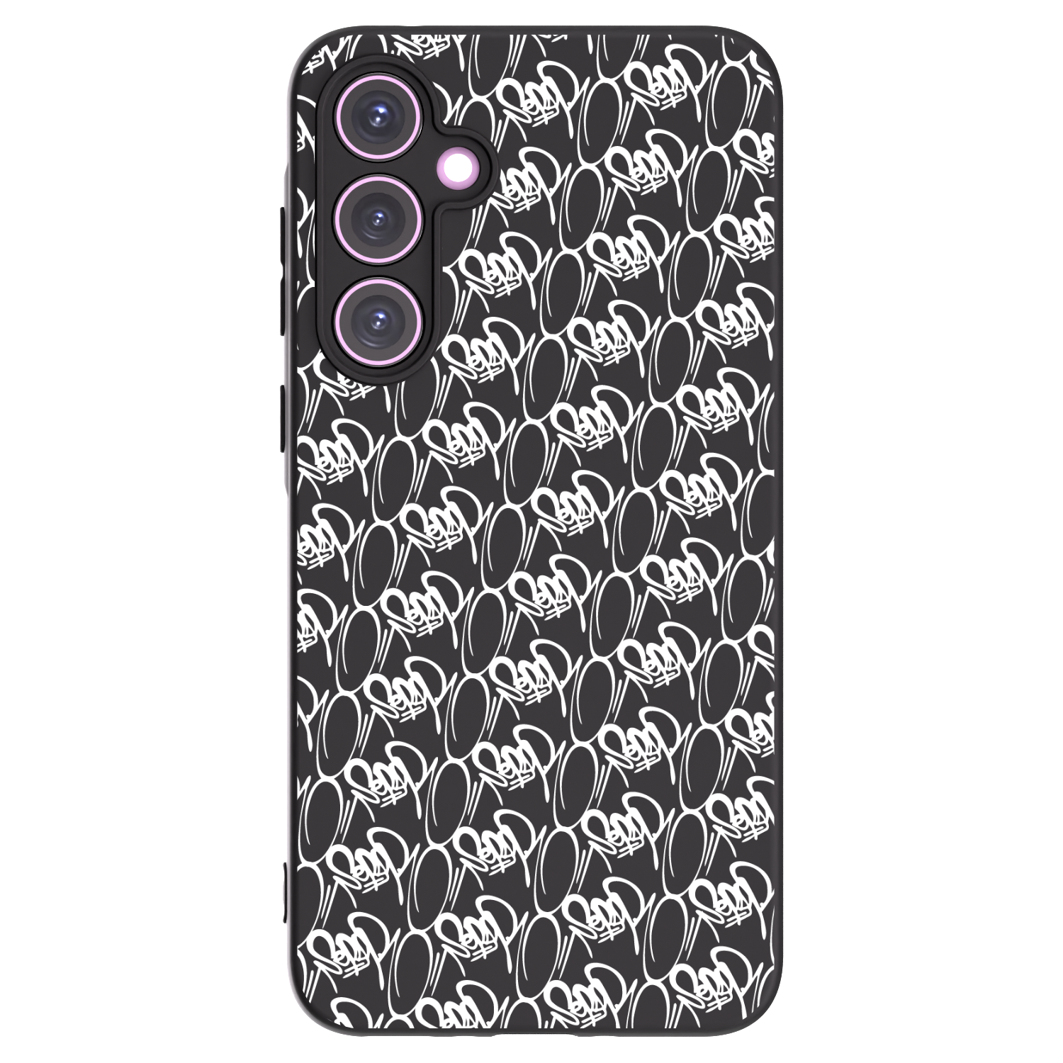 Picasee silikónový čierny obal pre Samsung Galaxy A35 5G A356B - Separ - White On Black 2