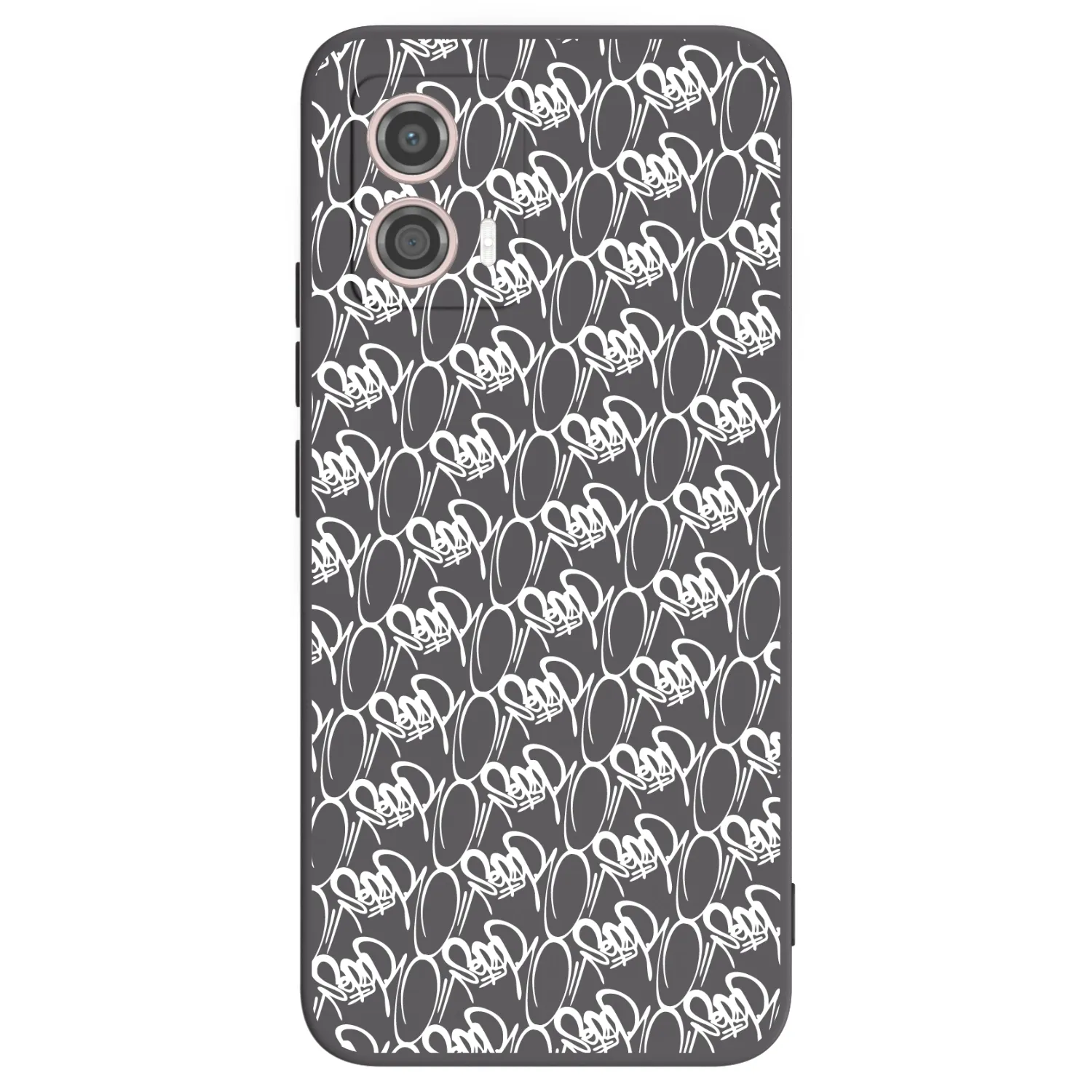 Picasee silikónový čierny obal pre Motorola Moto G53 5G - Separ - White On Black 2