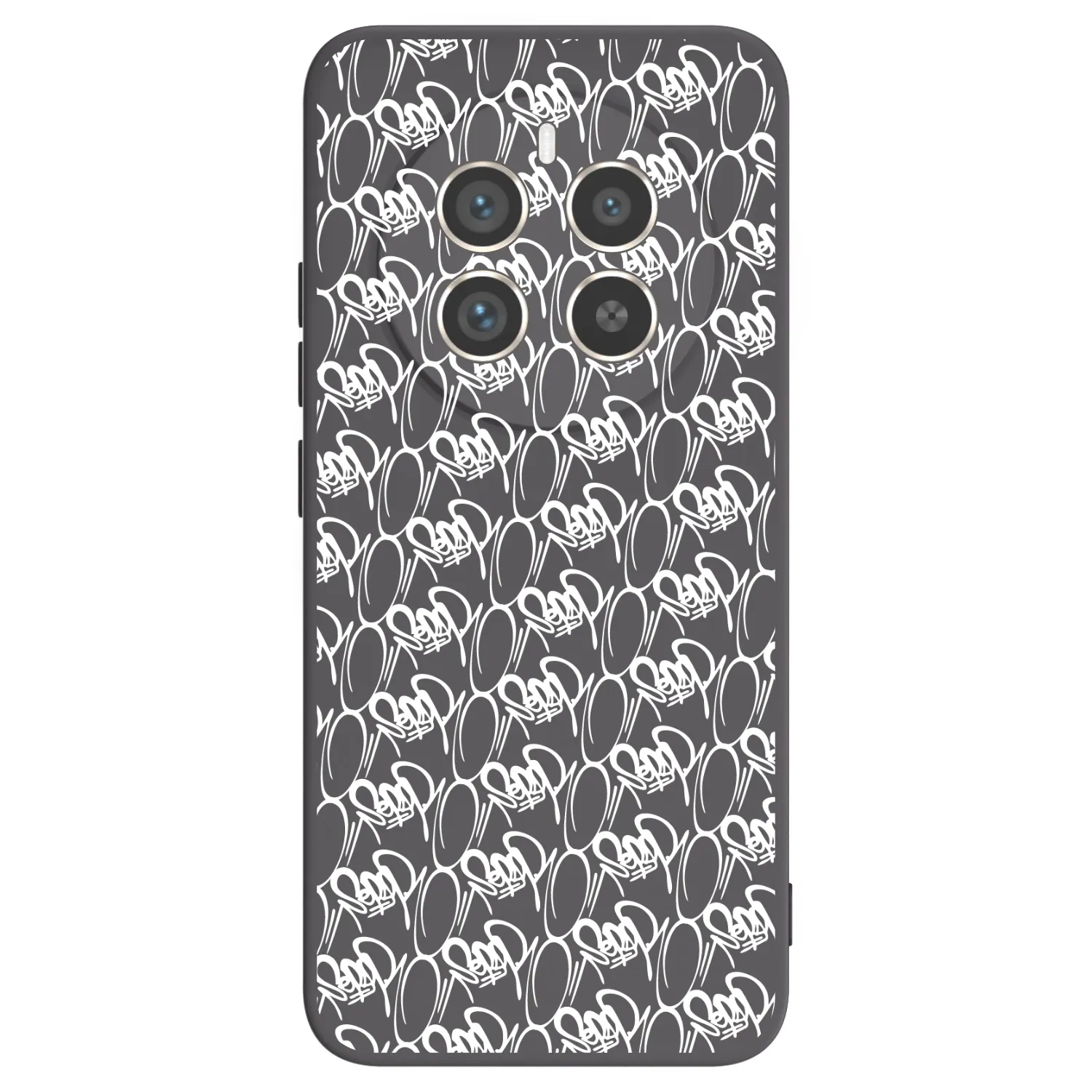 Picasee silikónový čierny obal pre Realme 12 Pro 5G - Separ - White On Black 2