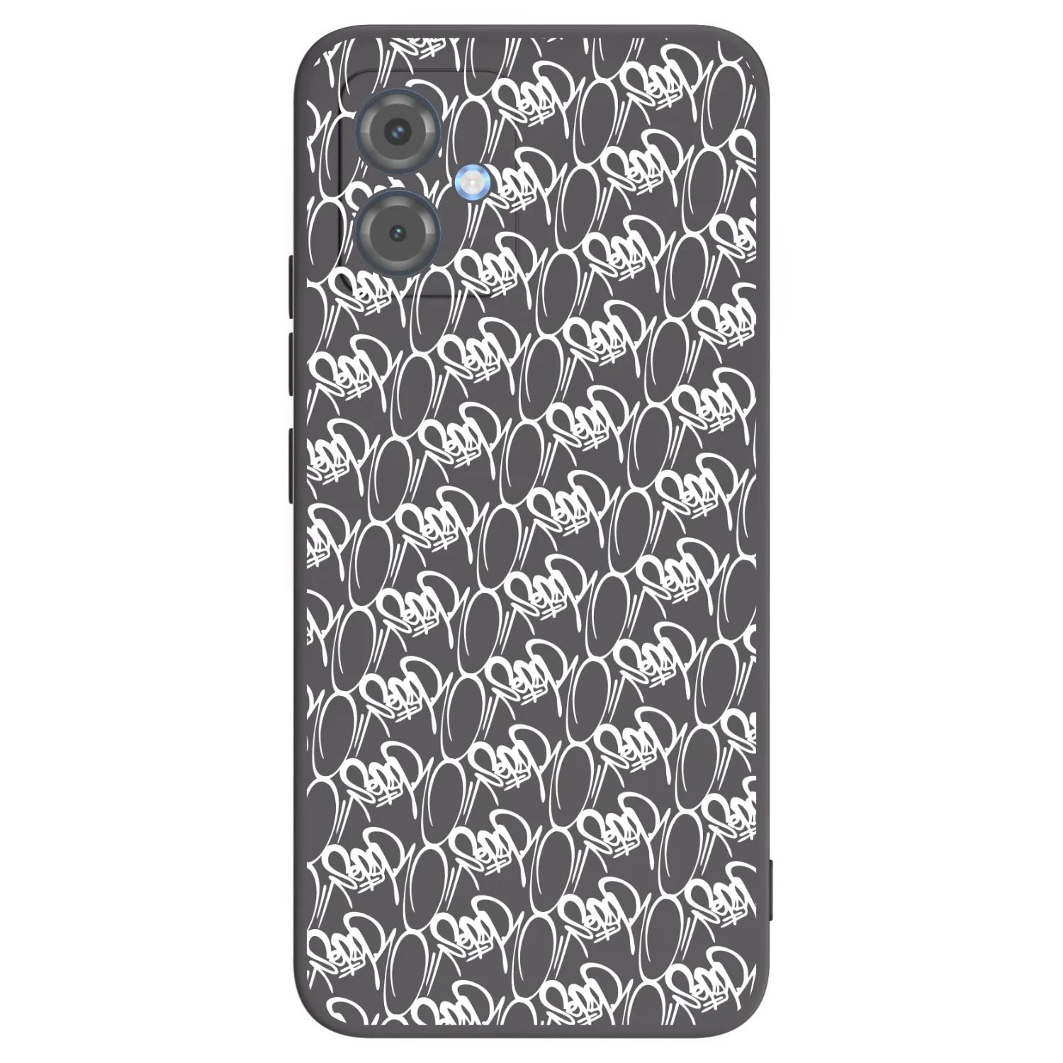 Picasee silikónový čierny obal pre Motorola Moto G14 - Separ - White On Black 2