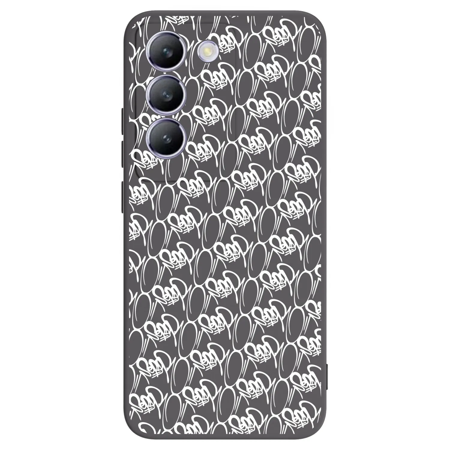 Picasee silikónový čierny obal pre Vivo V40 SE 5G - Separ - White On Black 2