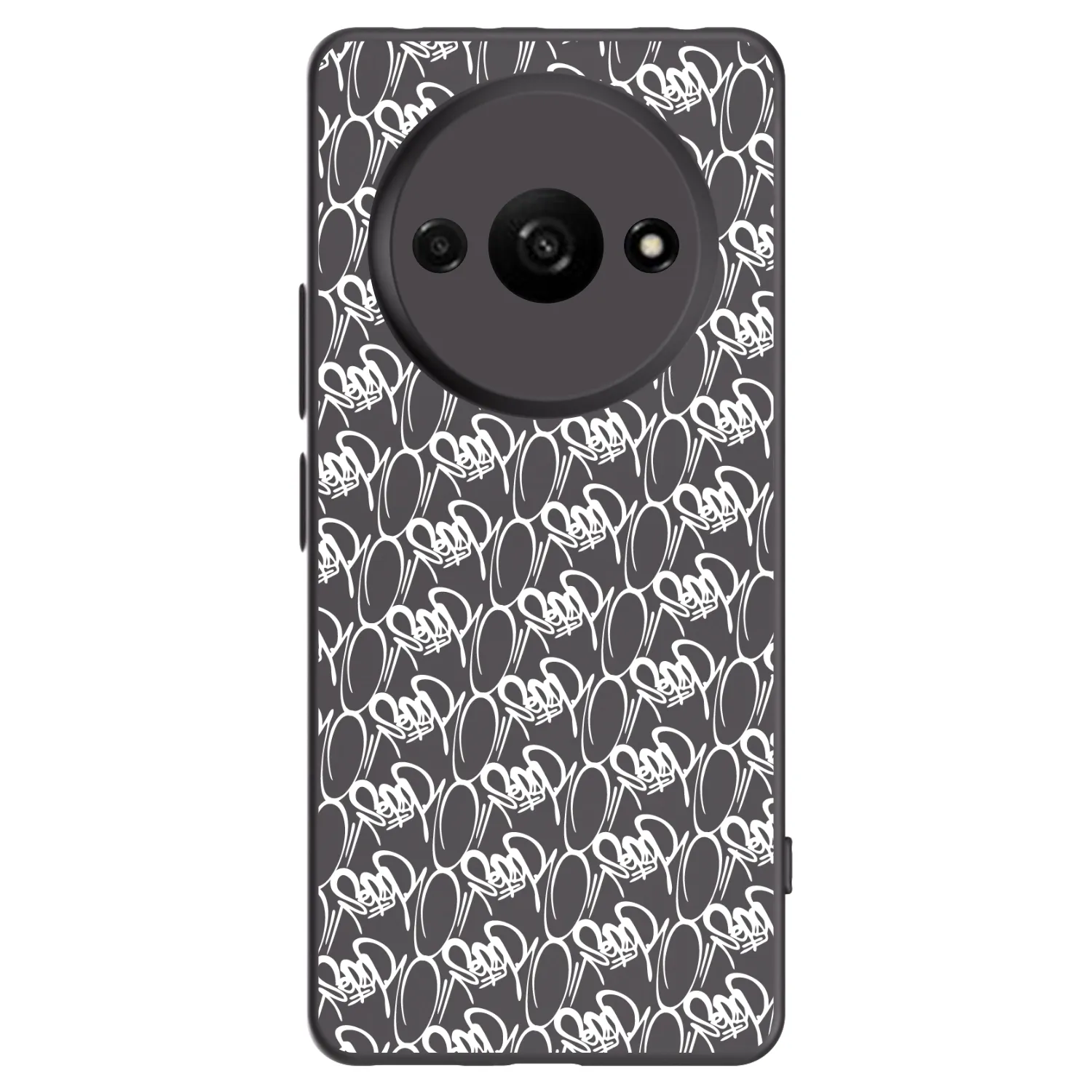 Picasee silikónový čierny obal pre Xiaomi Redmi A3 - Separ - White On Black 2