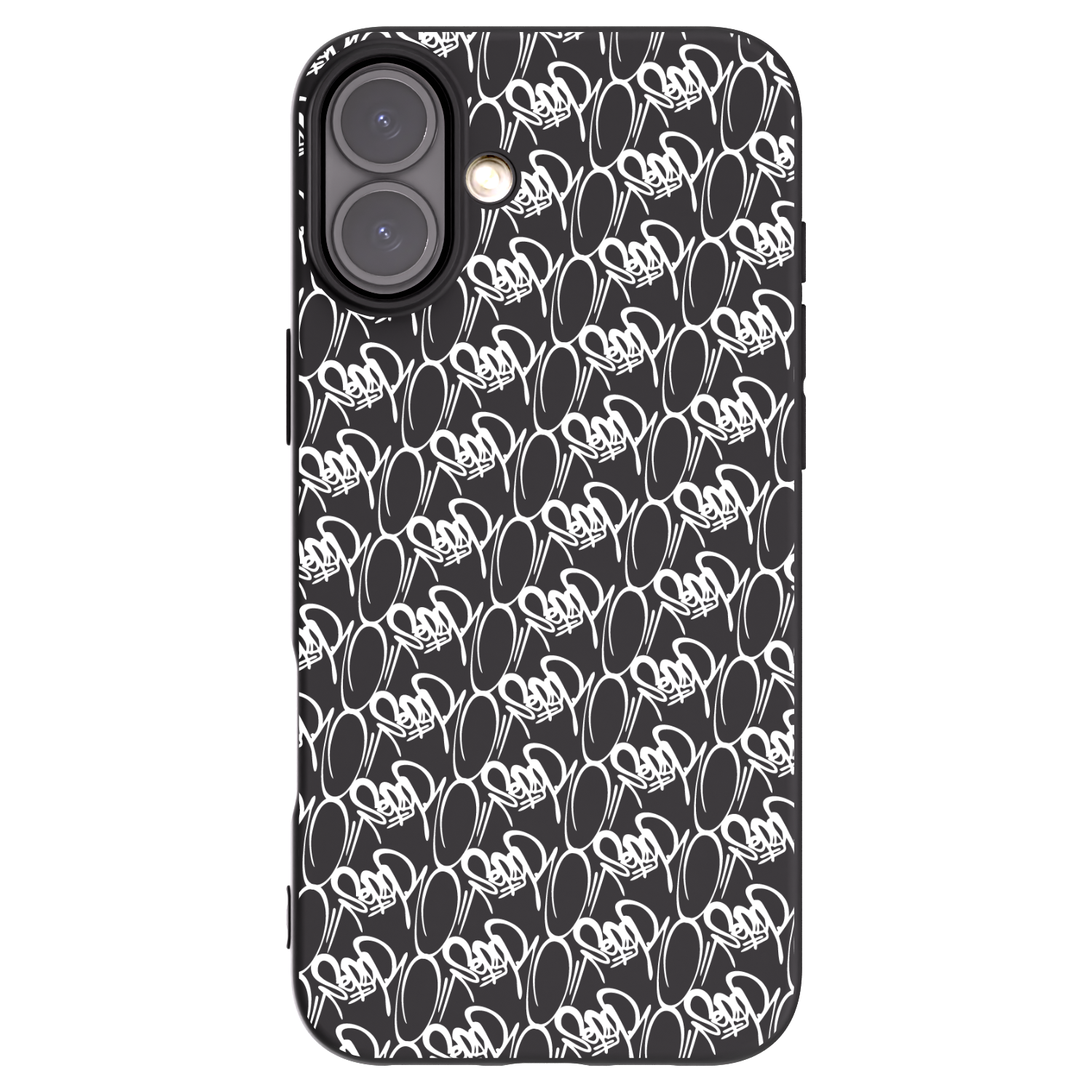 Picasee silikónový čierny obal pre Apple iPhone 16 Plus - Separ - White On Black 2