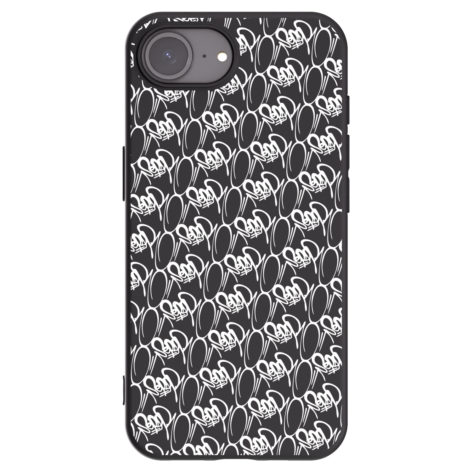 Picasee silikónový čierny obal pre Apple iPhone 16e - Separ - White On Black 2