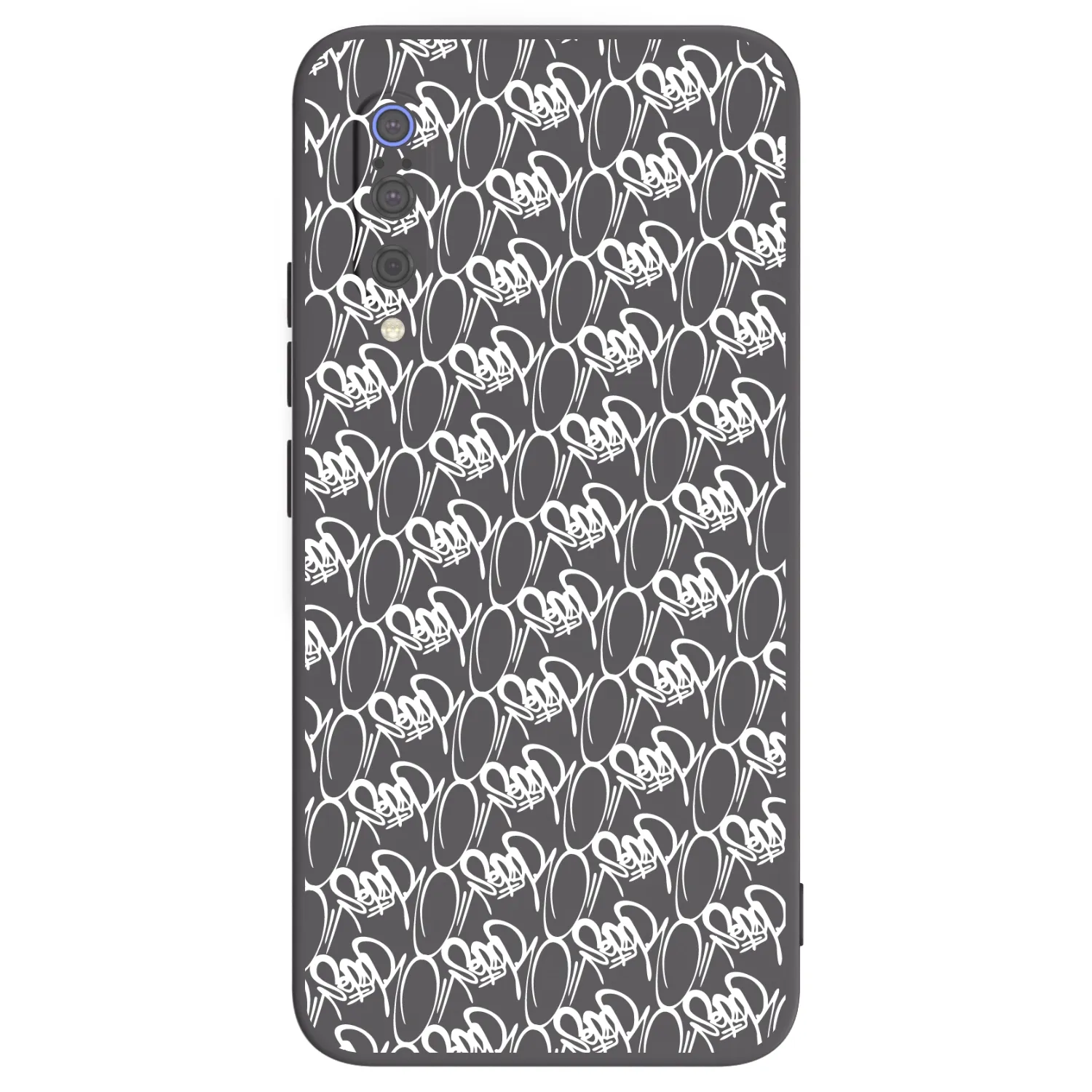 Picasee silikónový čierny obal pre Xiaomi Mi 9 - Separ - White On Black 2