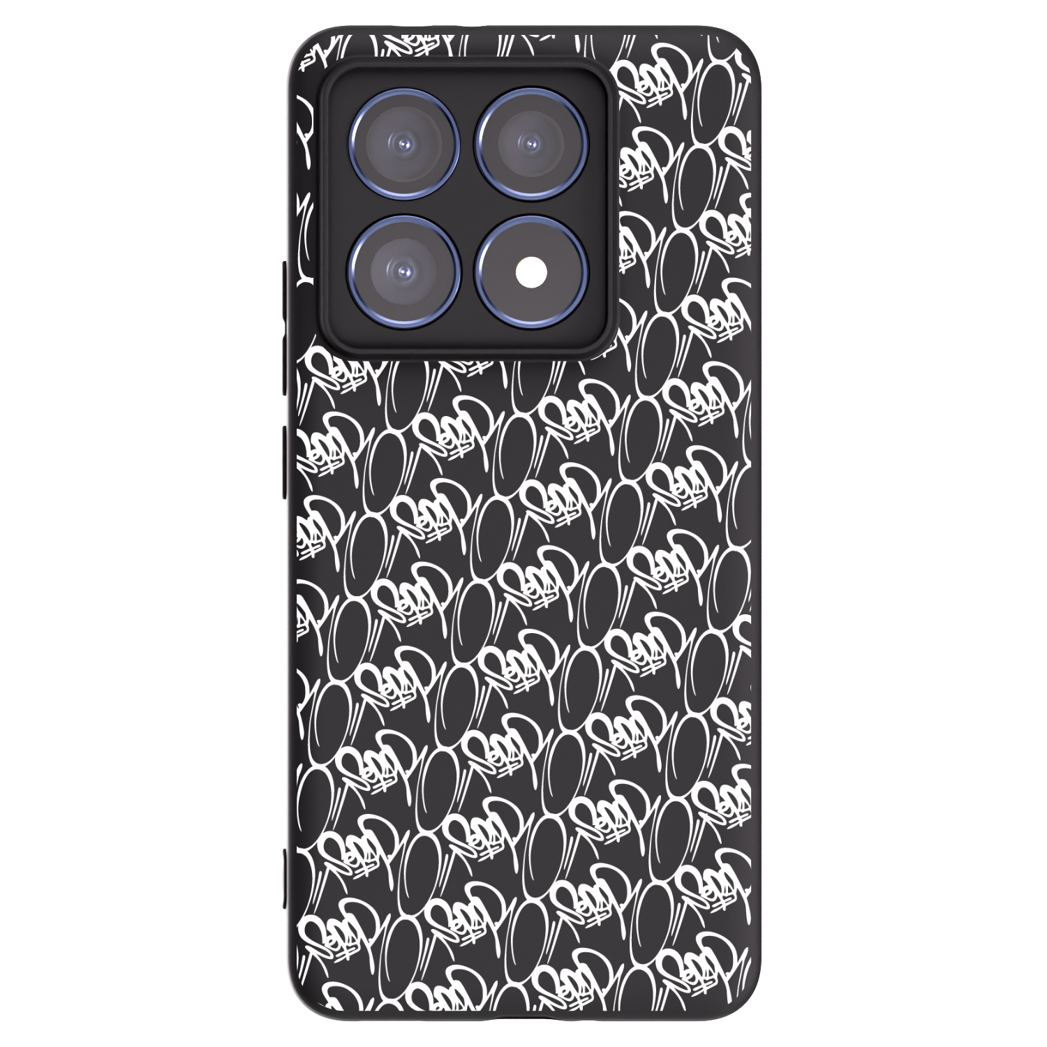 Picasee silikónový čierny obal pre Xiaomi 14T Pro - Separ - White On Black 2