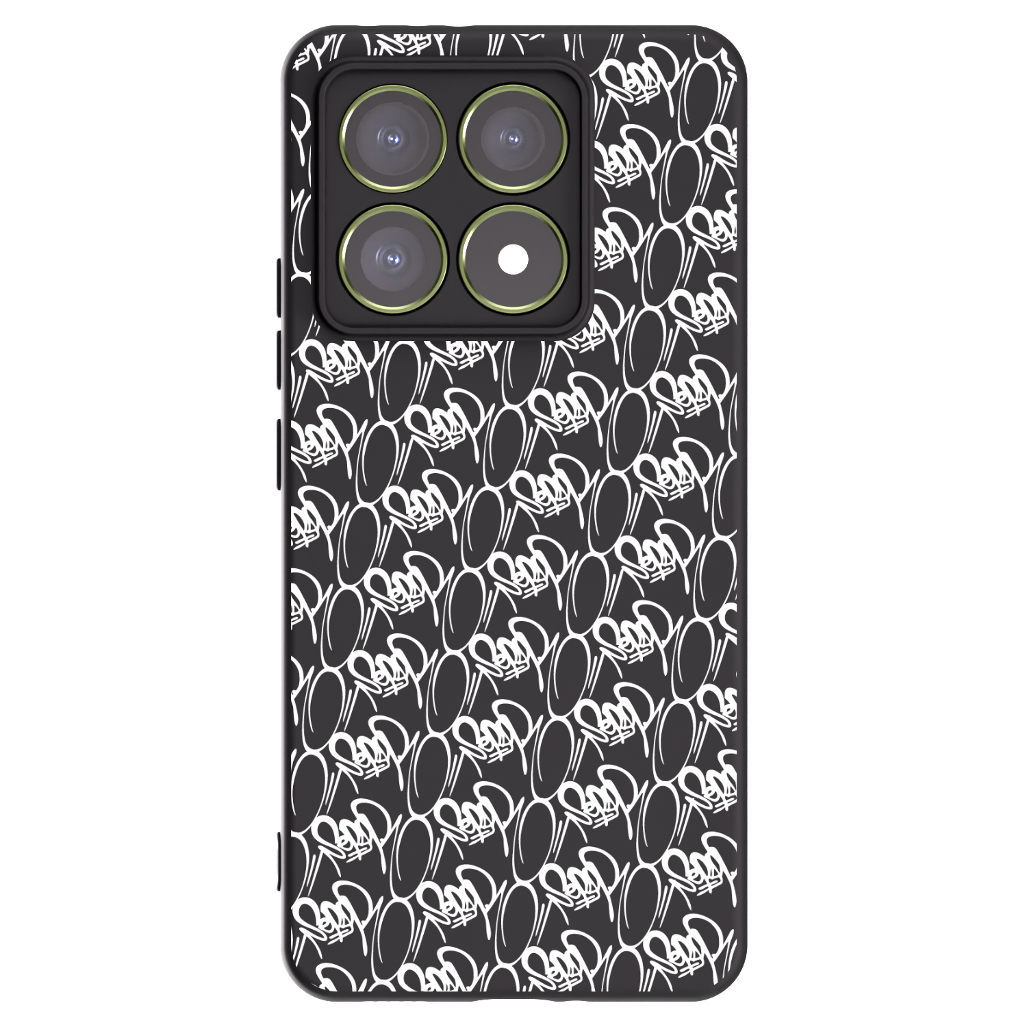 Picasee silikónový čierny obal pre Xiaomi 14T - Separ - White On Black 2