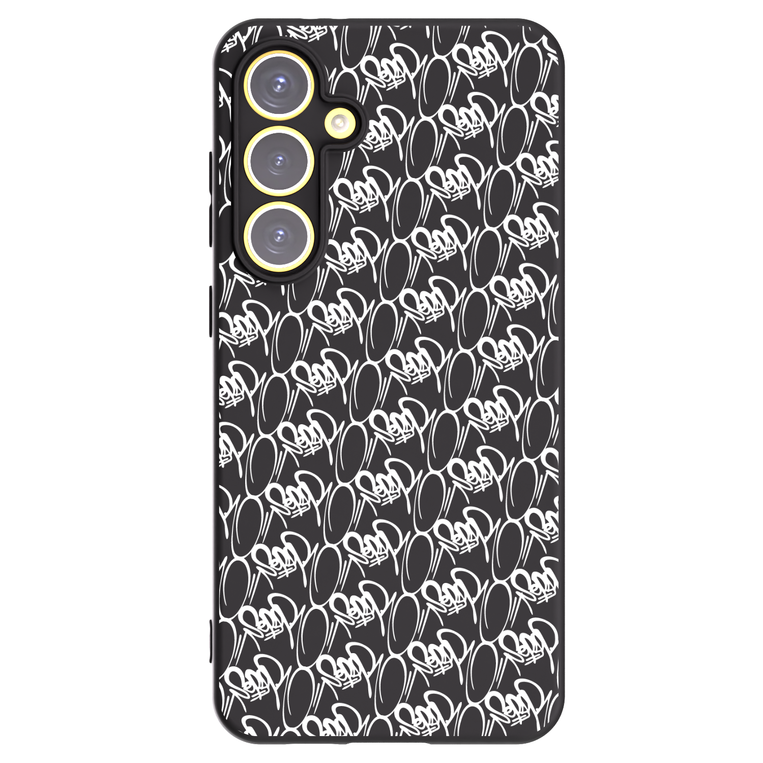 Picasee silikónový čierny obal pre Samsung Galaxy S24 FE S721B - Separ - White On Black 2