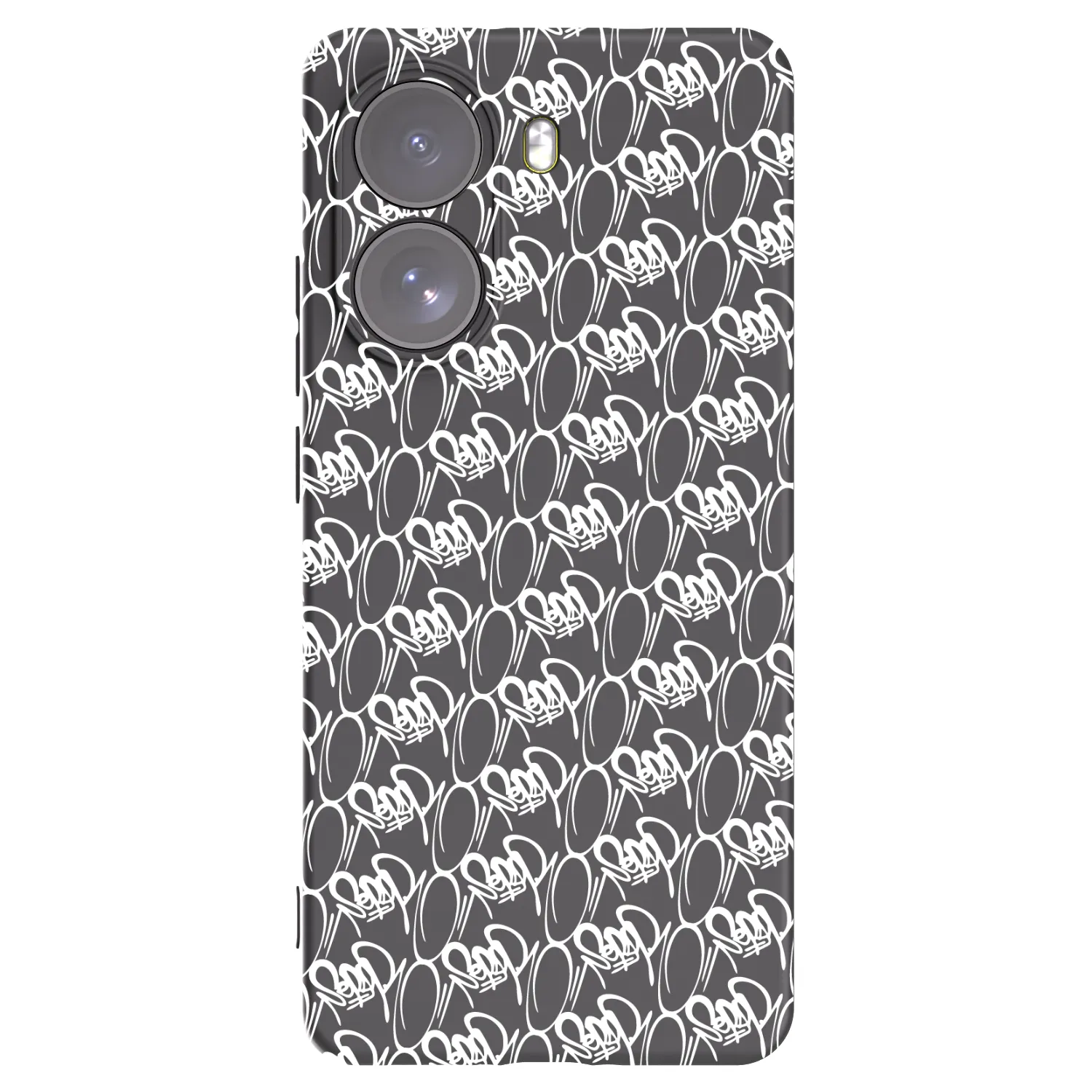 Picasee silikónový čierny obal pre Xiaomi Poco X7 - Separ - White On Black 2