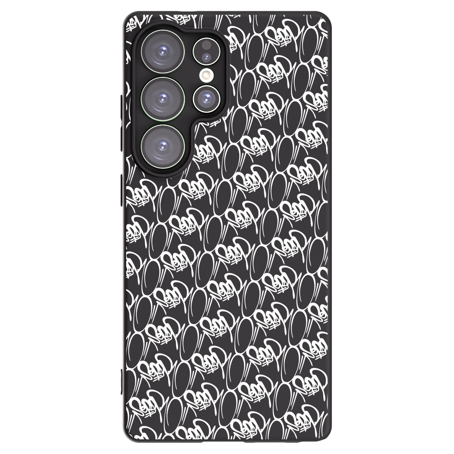 Picasee silikónový čierny obal pre Samsung Galaxy S25 Ultra 5G - Separ - White On Black 2