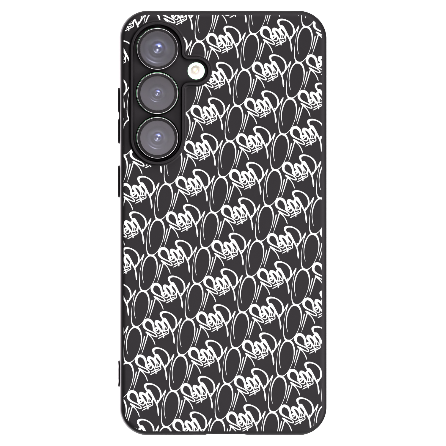 Picasee silikónový čierny obal pre Samsung Galaxy S25+ 5G - Separ - White On Black 2