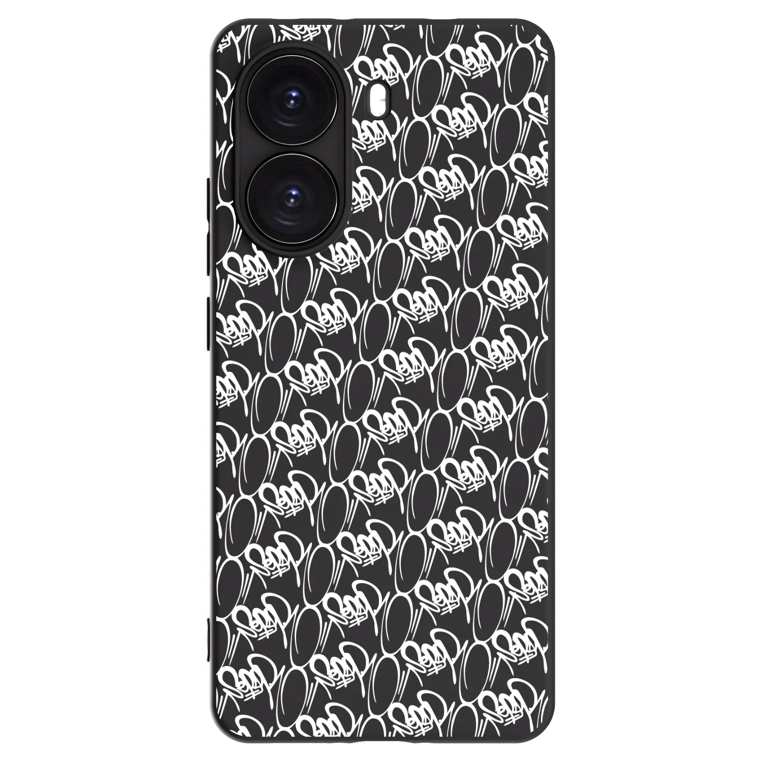 Picasee silikónový čierny obal pre Xiaomi Poco X7 Pro 5G - Separ - White On Black 2